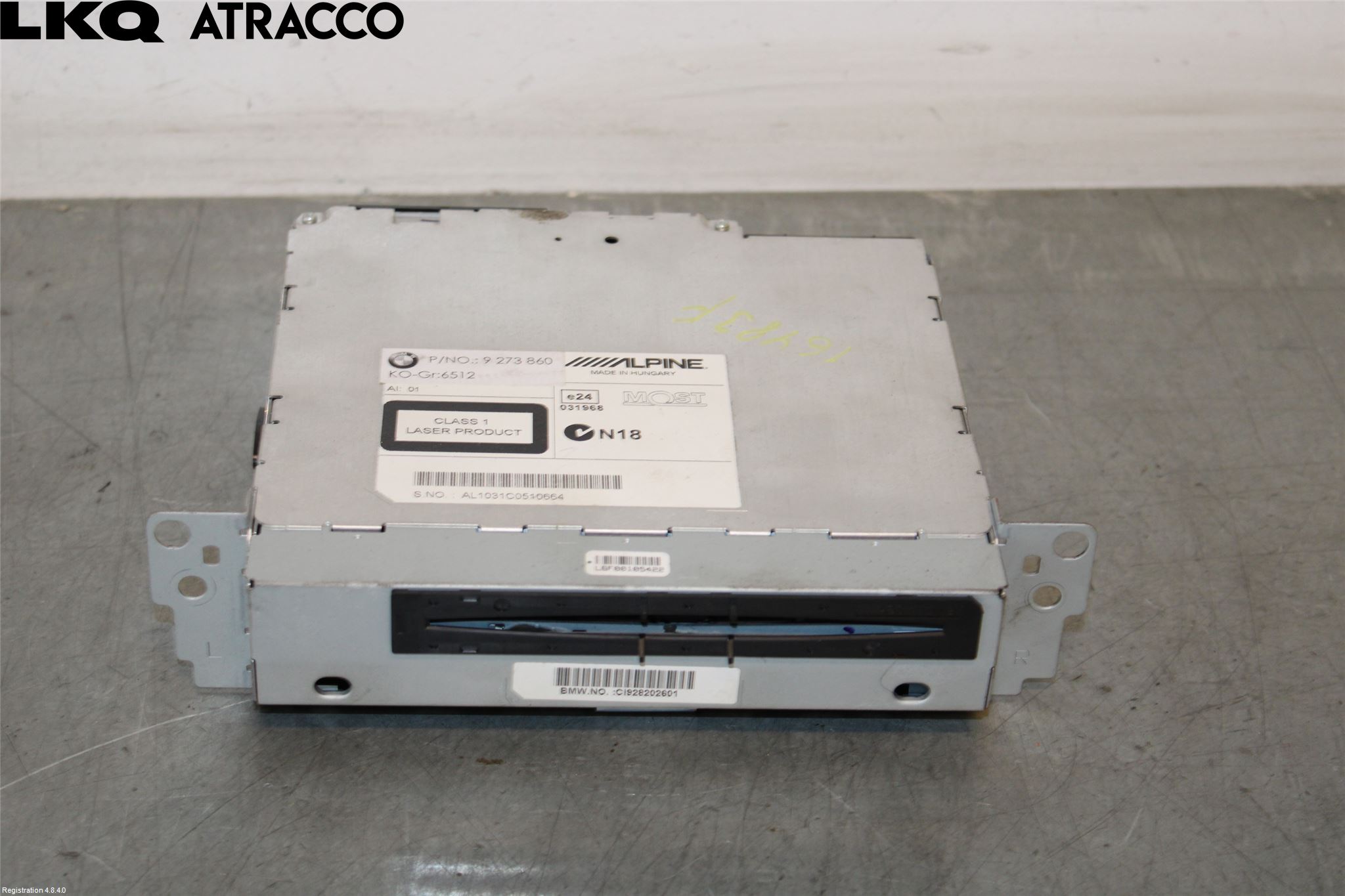 BMW 5 F10/F11/F18 09-17 Stereo Radio Med Cd