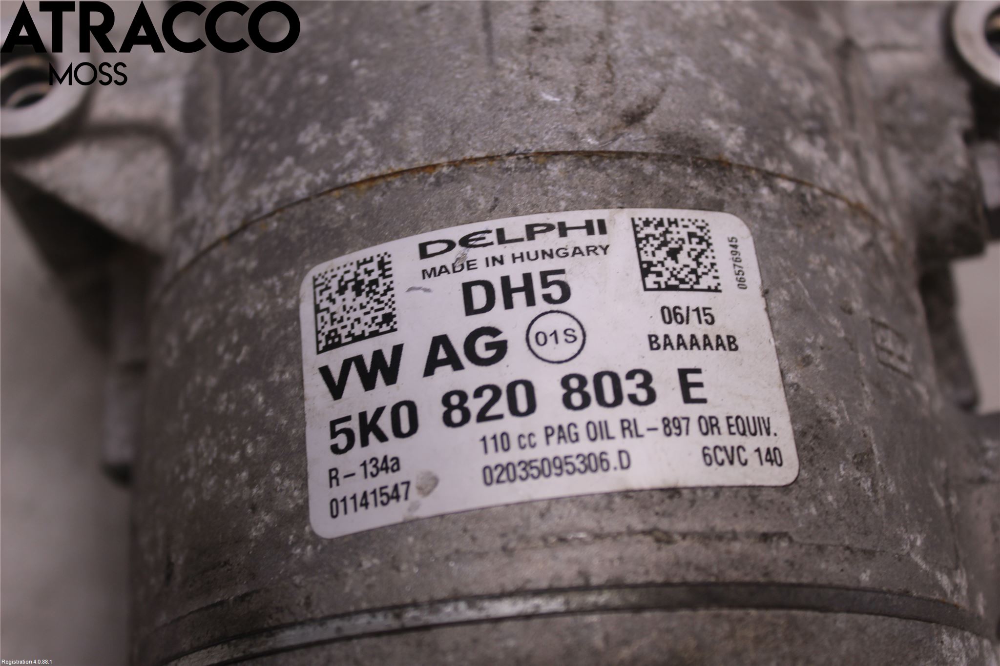 Volkswagen VW TIGUAN 07-16 Varme Ac Kompressor