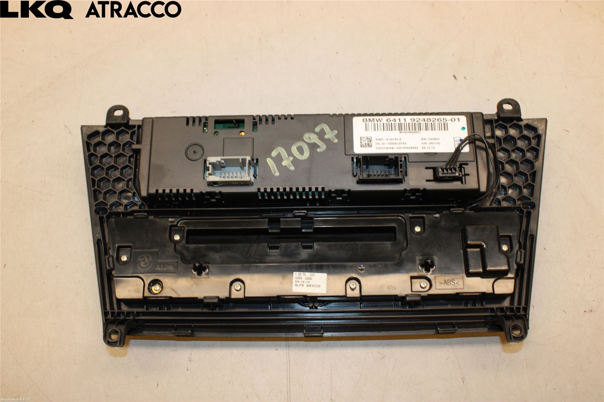 BMW X3 F25 10-17 Varme Ac Betjening-Display