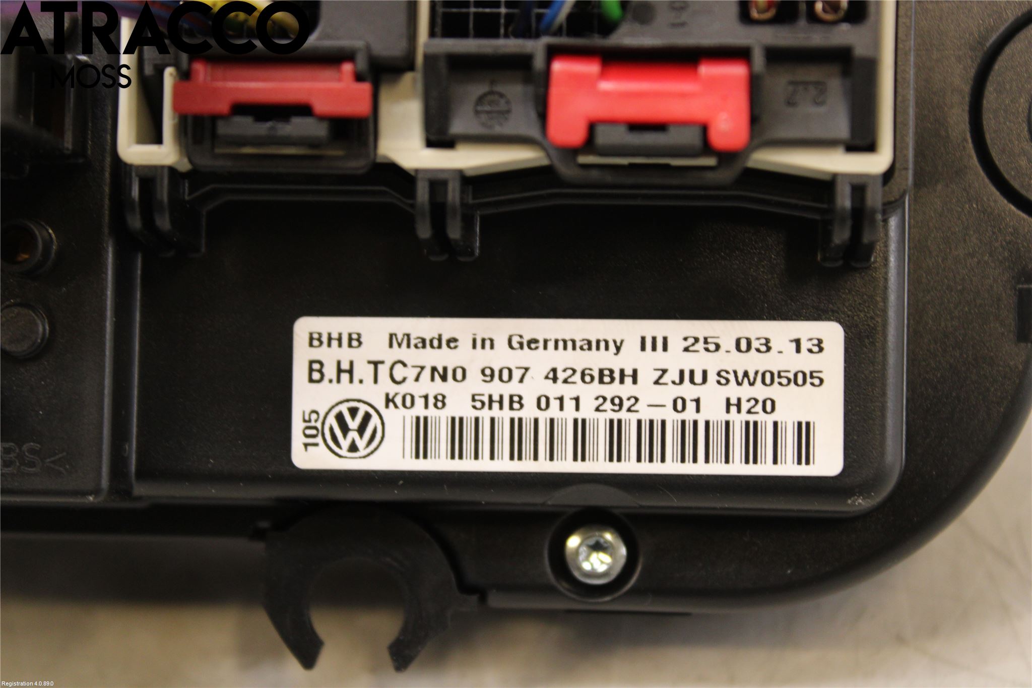 Volkswagen VW CADDY 11-15 Varme Ac Betjening-Display