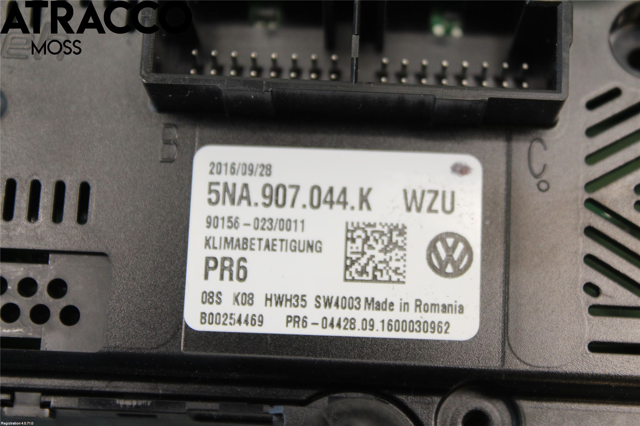 Volkswagen VW TIGUAN 16-24 Varme Ac Betjening-Display