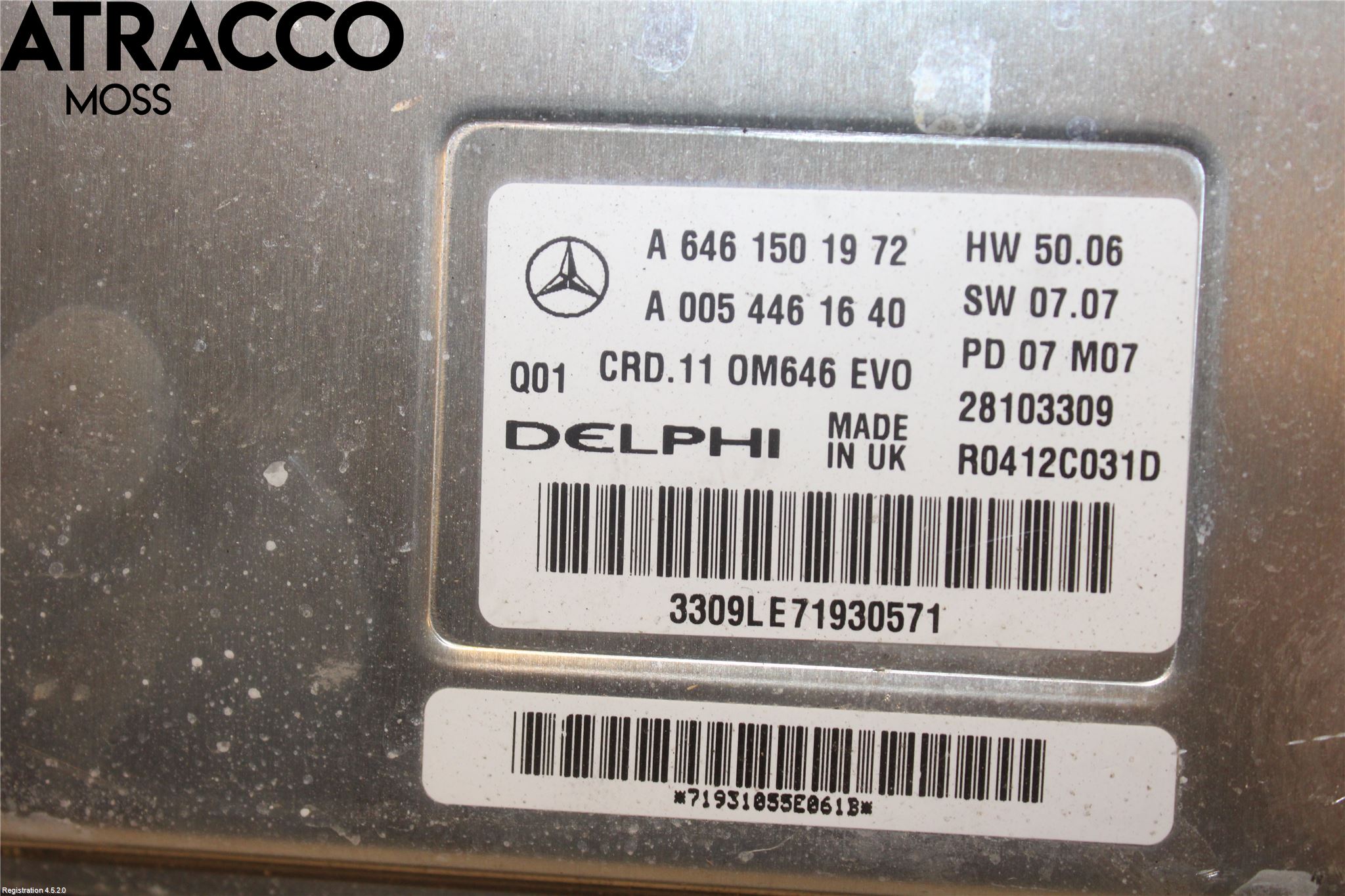 Mercedes-Benz MB C-KLASS (W204) 07-15 Styreenhet Innsprøytning