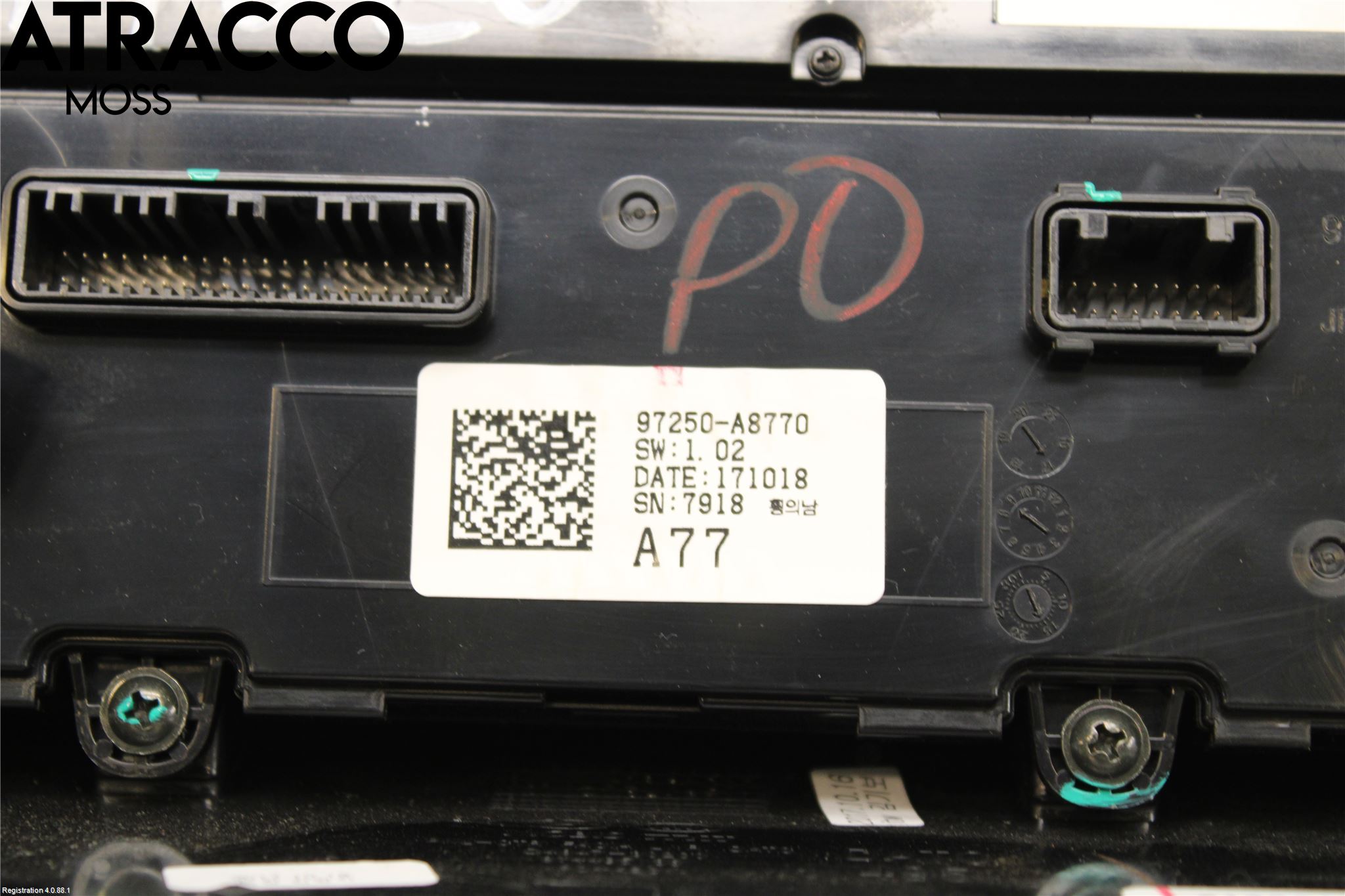 Kia OPTIMA 16-20 Varme Ac Betjening-Display