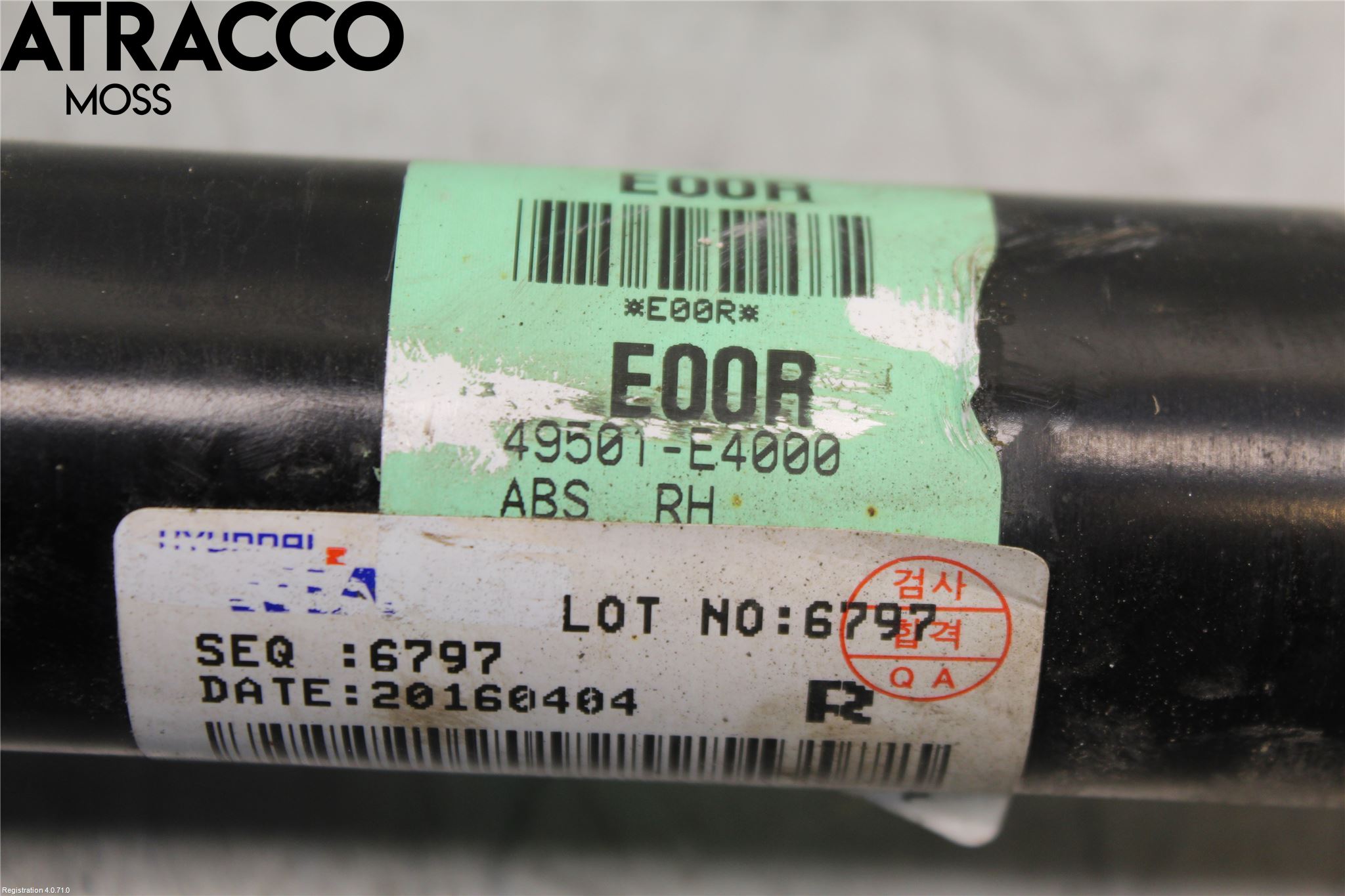 Kia SOUL 09- Drivaksel Foran Kompl Høyre