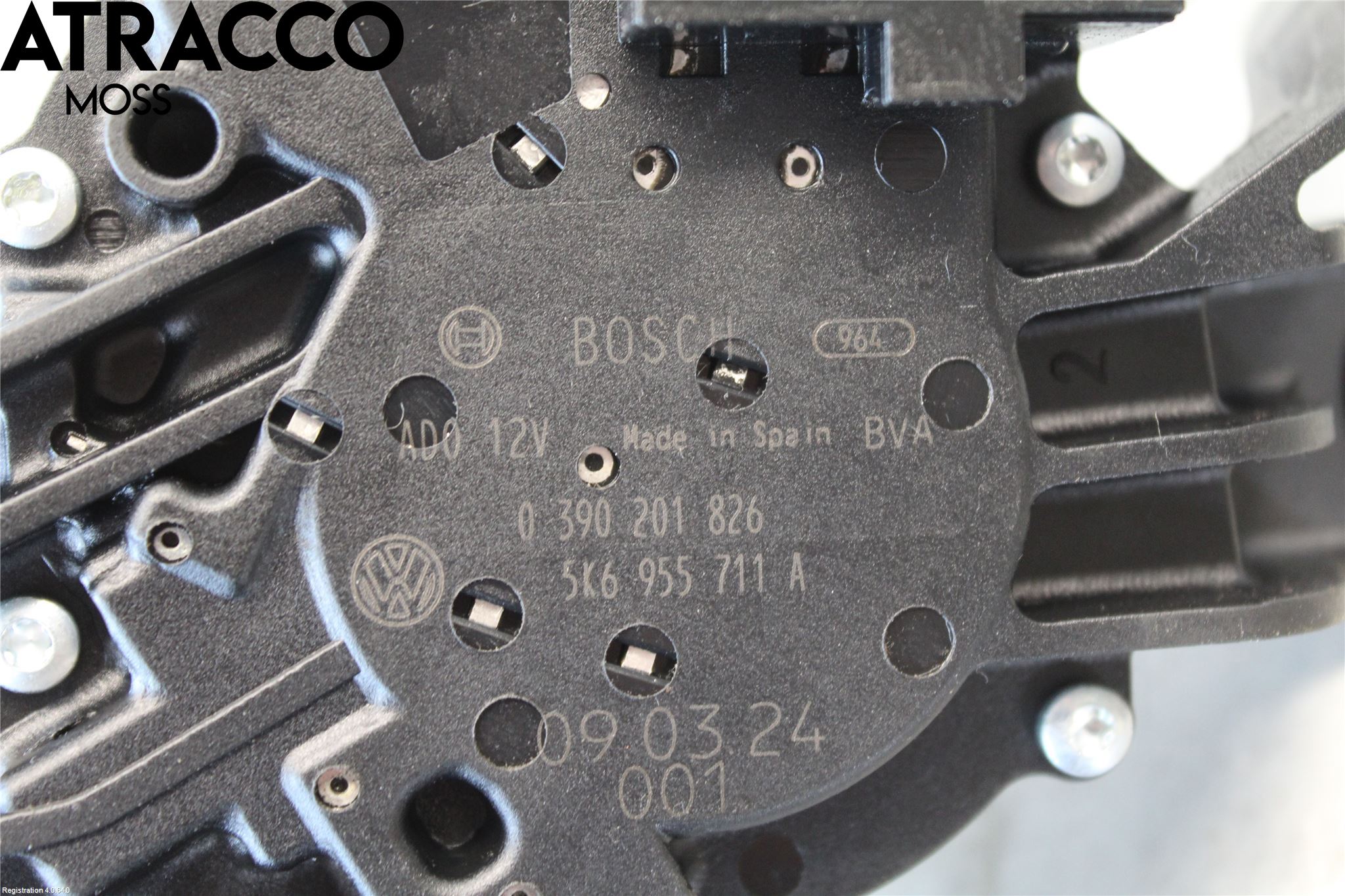 Volkswagen VW GOLF VI 09-13 Viskermotor Bakluke