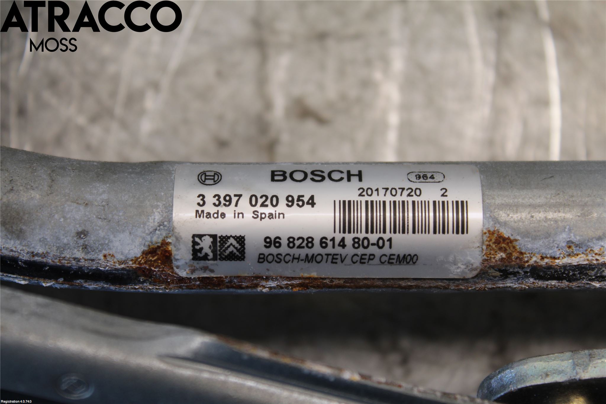 Peugeot PARTNER 16-18 Viskermotor Frontrute