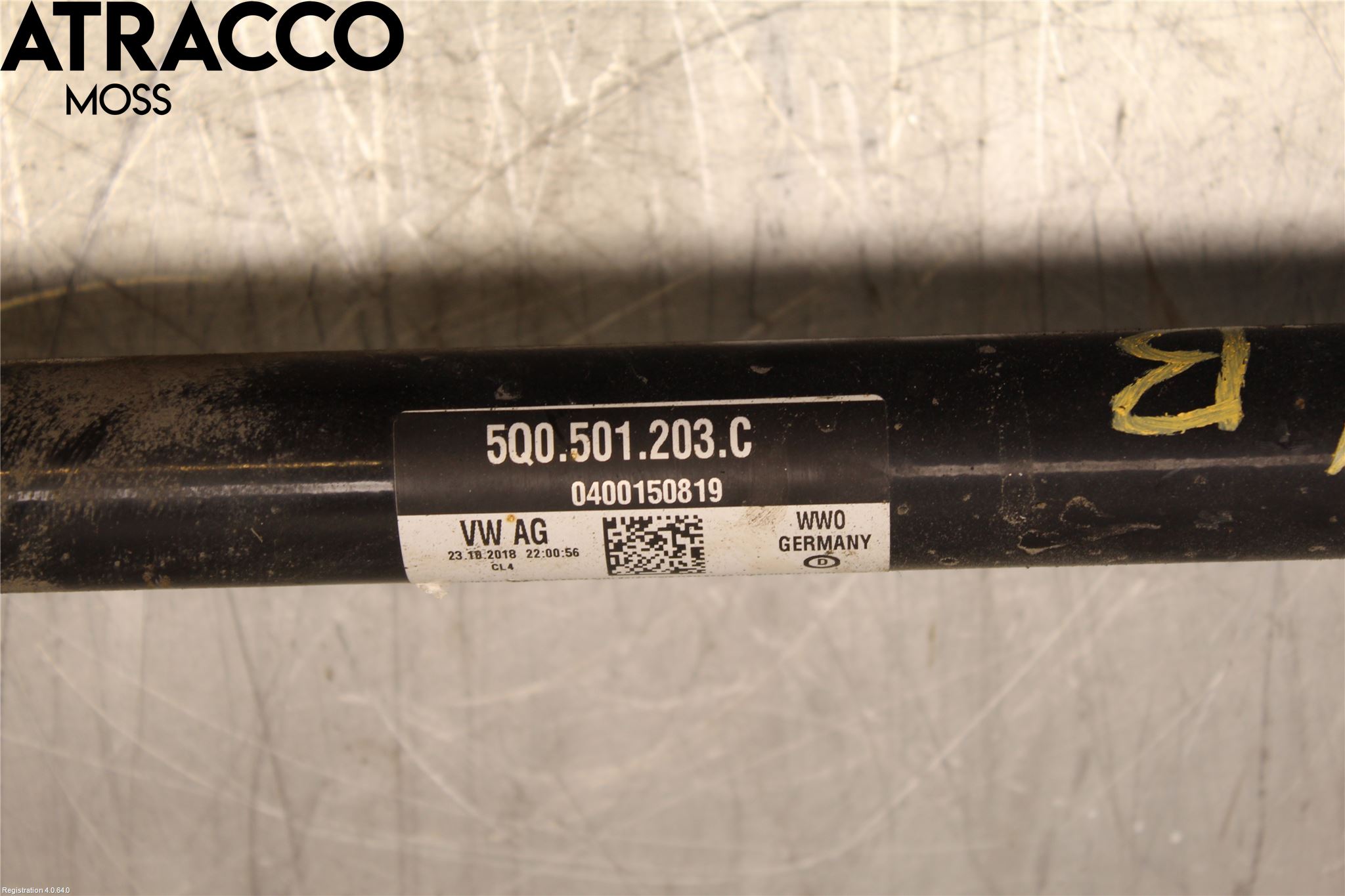 Volkswagen VW T-ROC 18- Drivaksel Bak Kompl Venstre