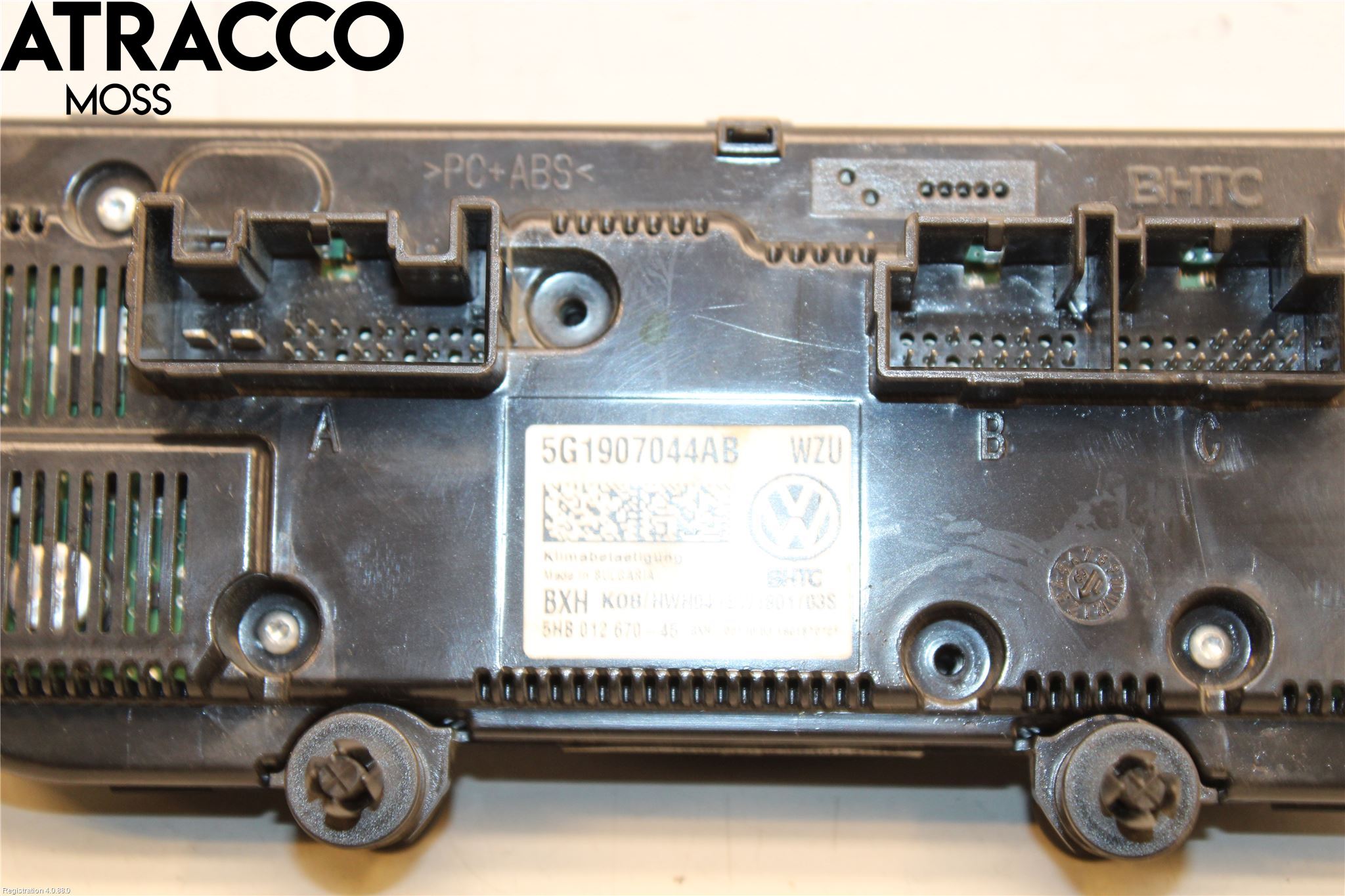 Volkswagen VW GOLF / E-GOLF VII 13-20 Varme Ac Betjening-Display