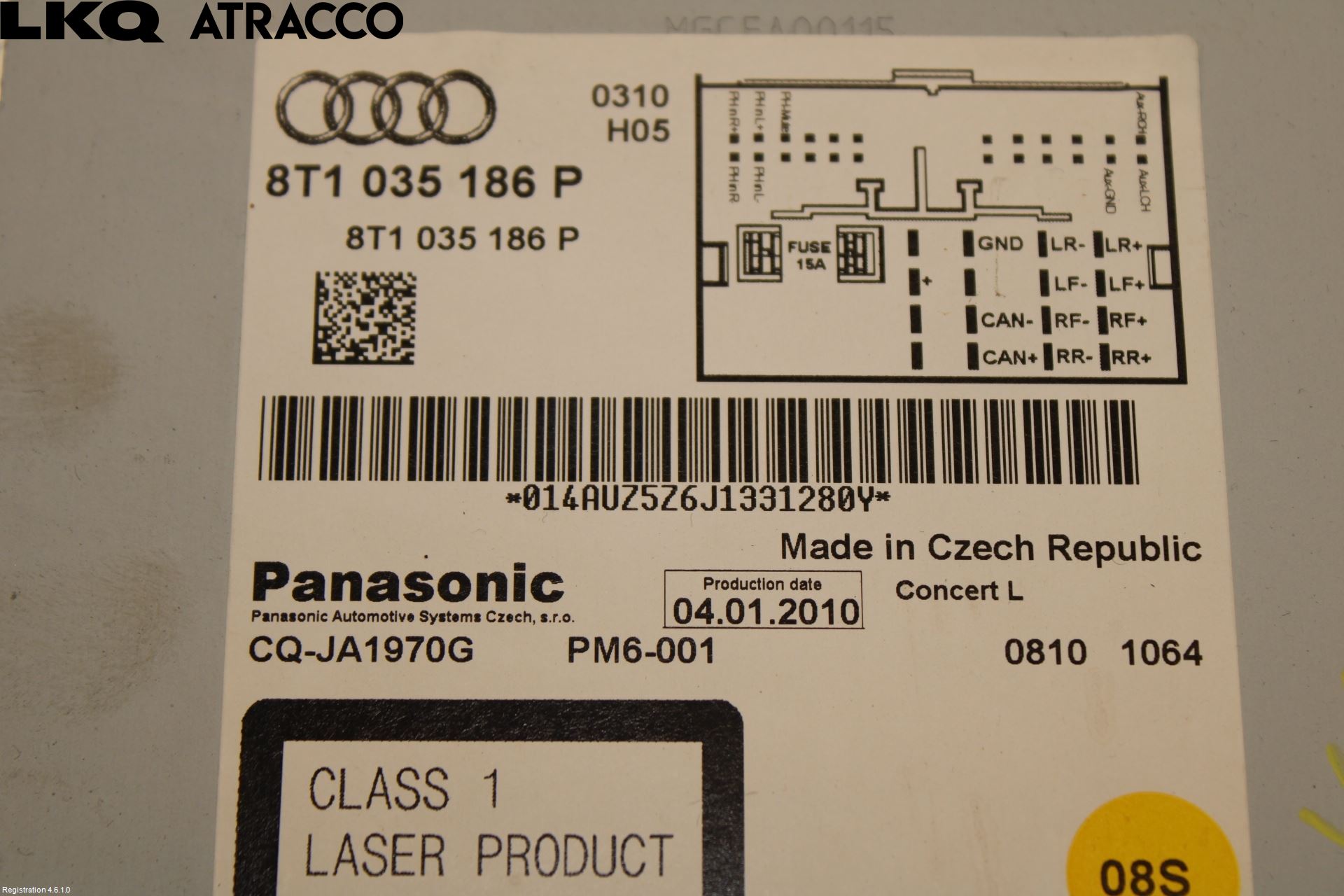 Audi A4/S4 08-11 Stereo Radio Med Cd