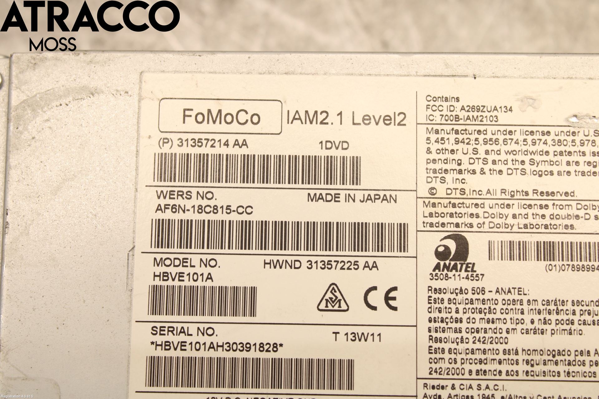 Volvo V40 12-19 Stereo Radio Med Cd