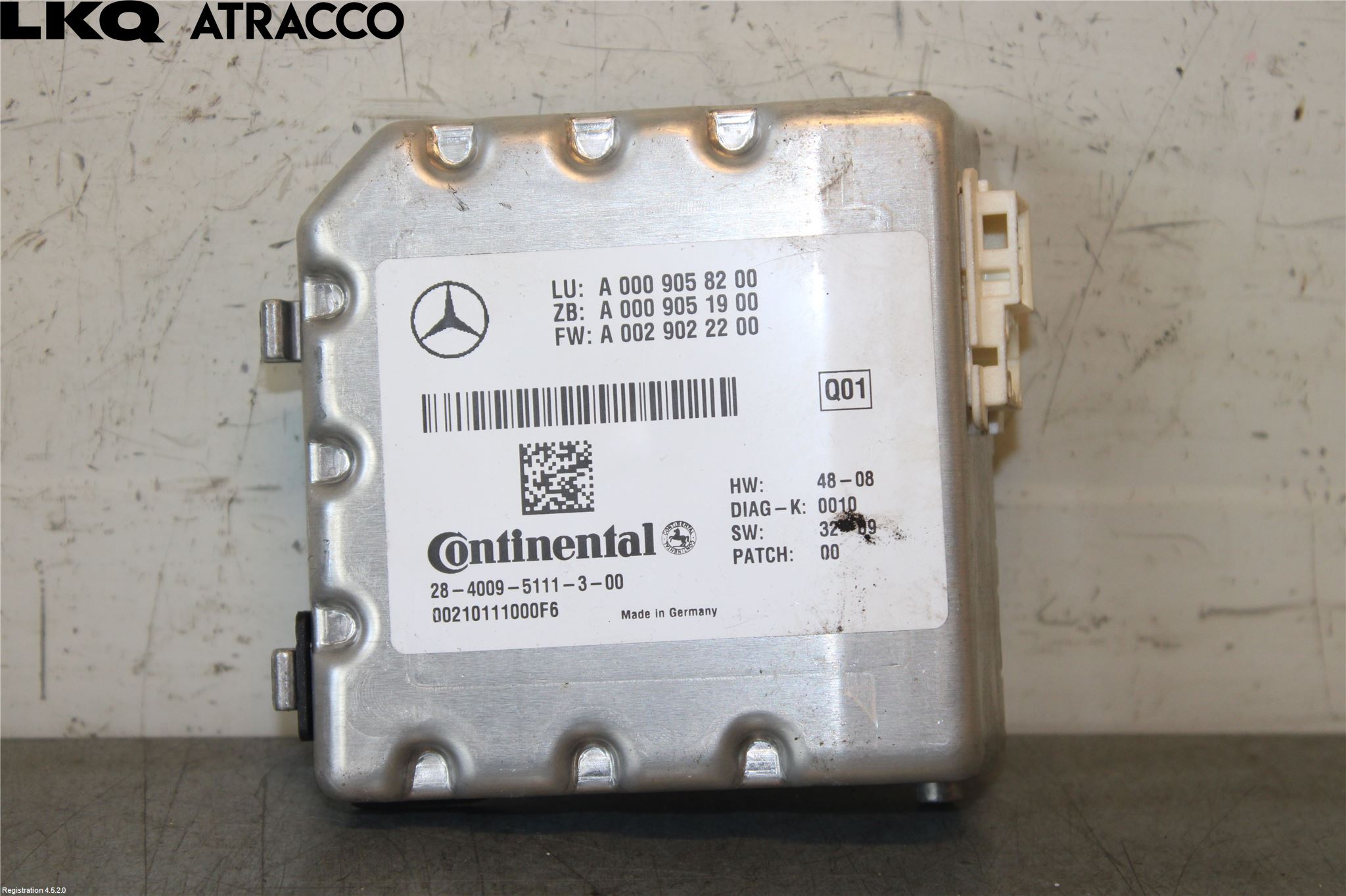 Mercedes-Benz MB E-KLASS (W212) 09-16 Sensor Kollisjonsbeskyttelse