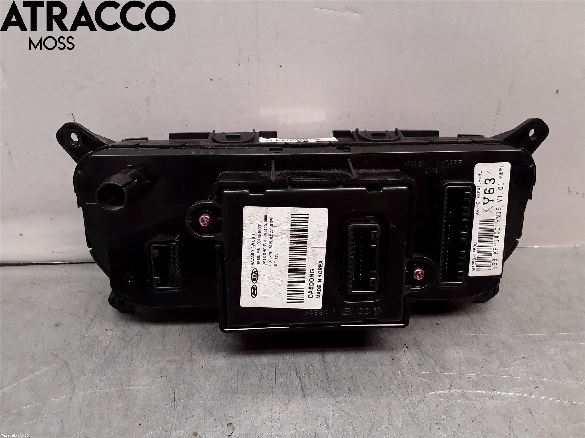 Kia VENGA 10-19 Varme Ac Betjening-Display