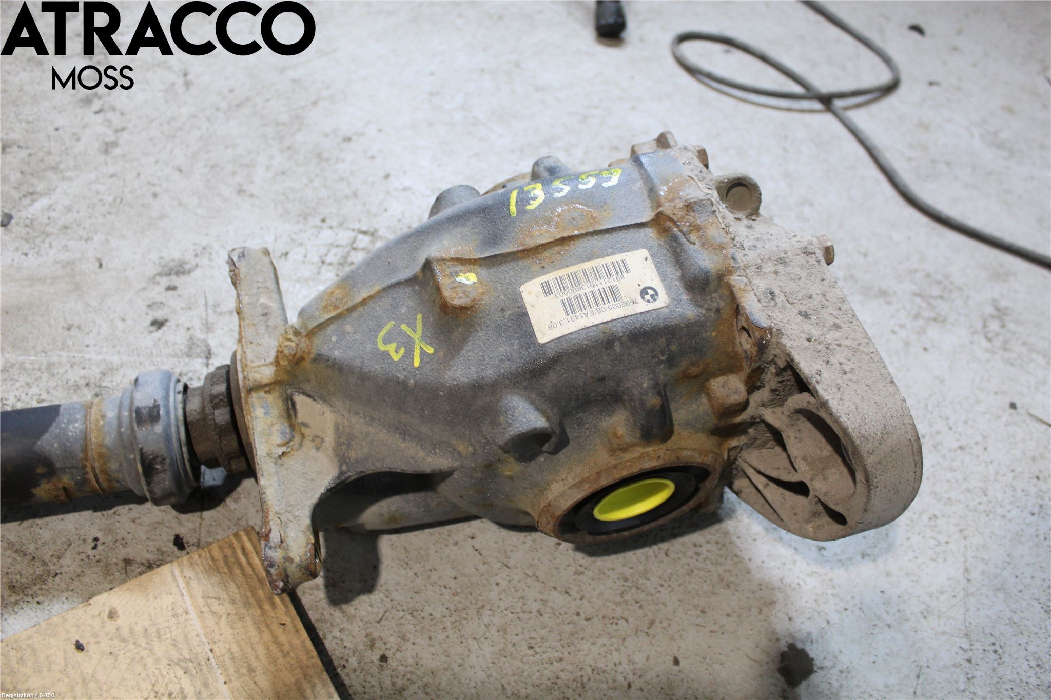 BMW X3 F25 10-17 Bakaksel Kardang Bak -Diff