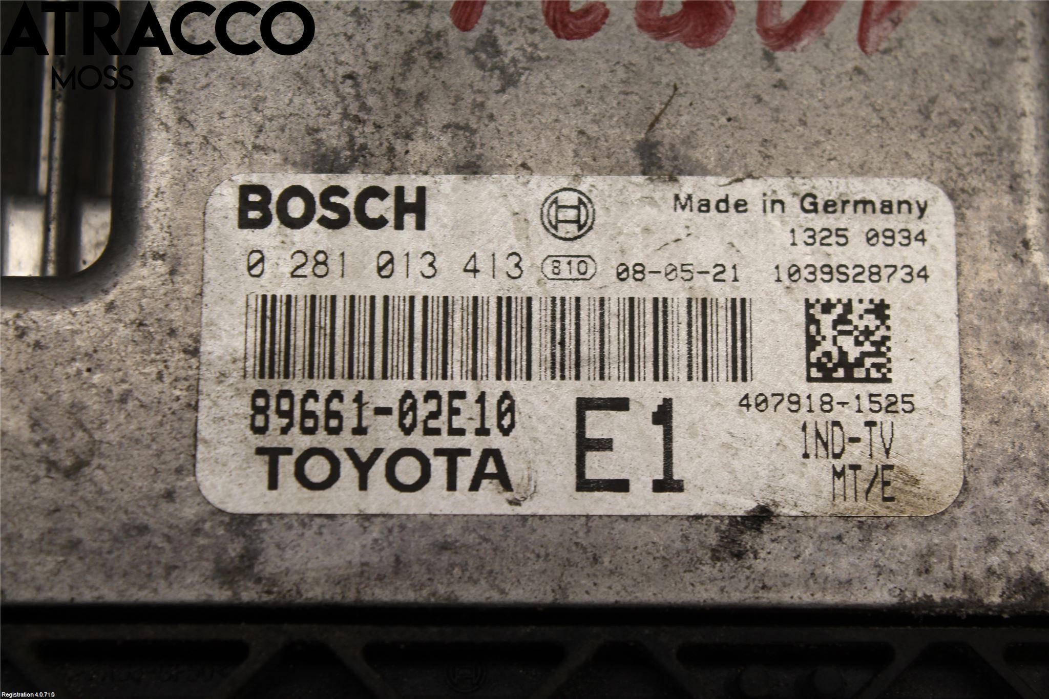 Toyota AURIS 10-12 Styreenhet Innsprøytning