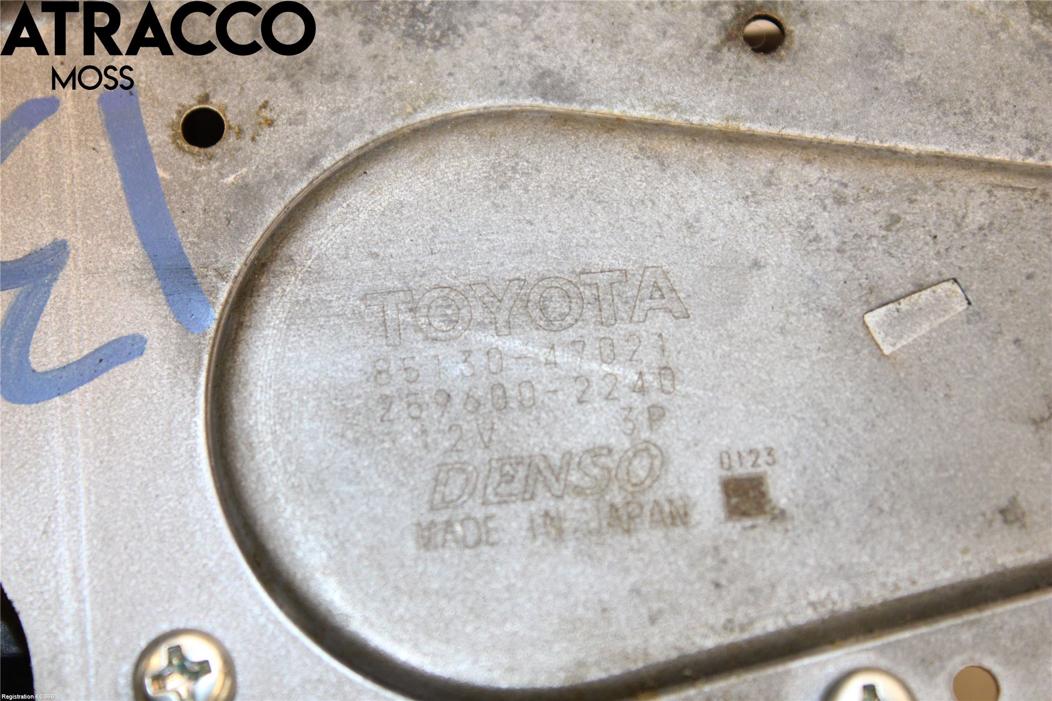 Toyota PRIUS ZVW30 09-20 Viskermotor Bakluke