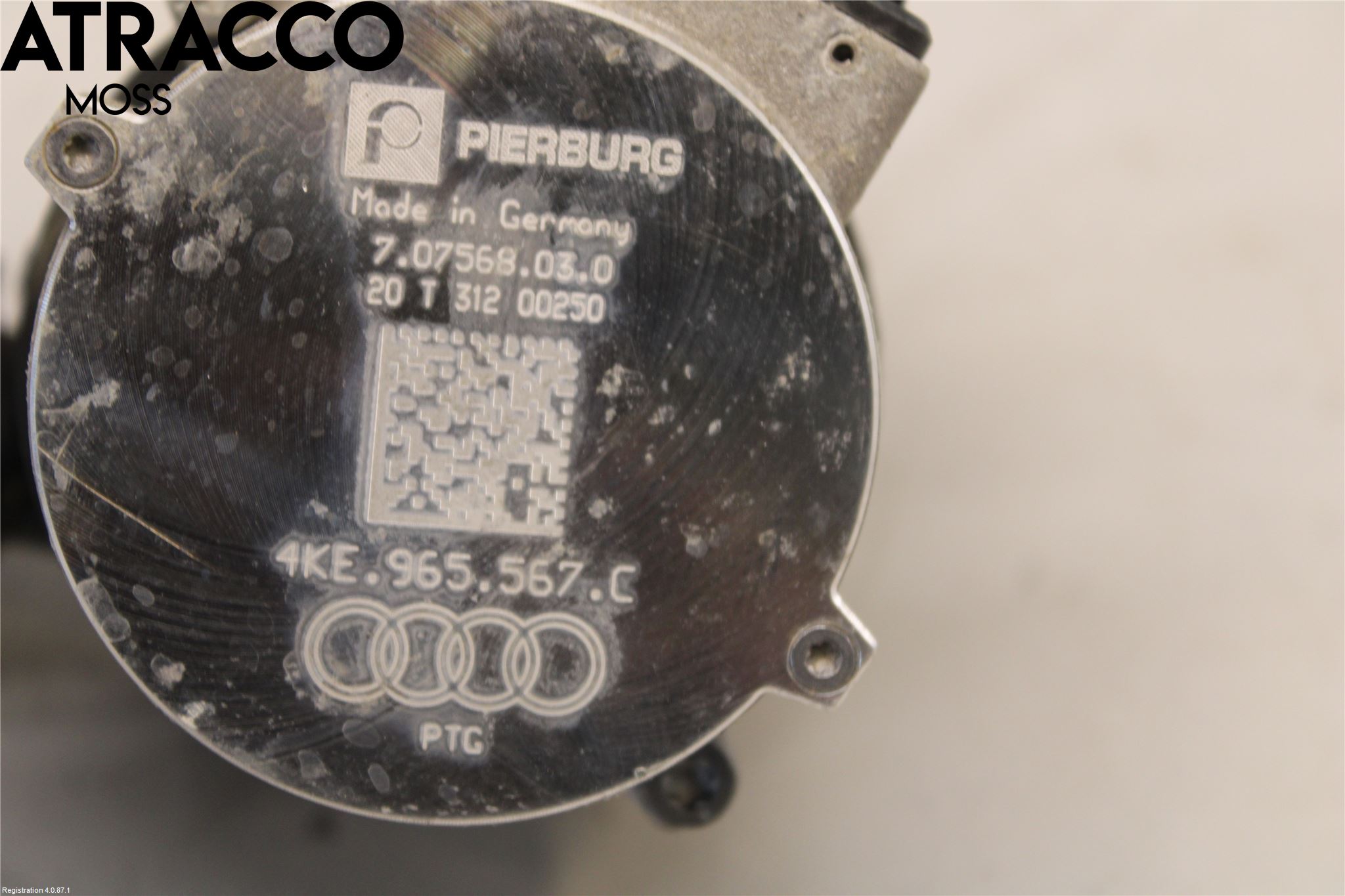 Audi E-TRON, S GE 19- Vannpumpe