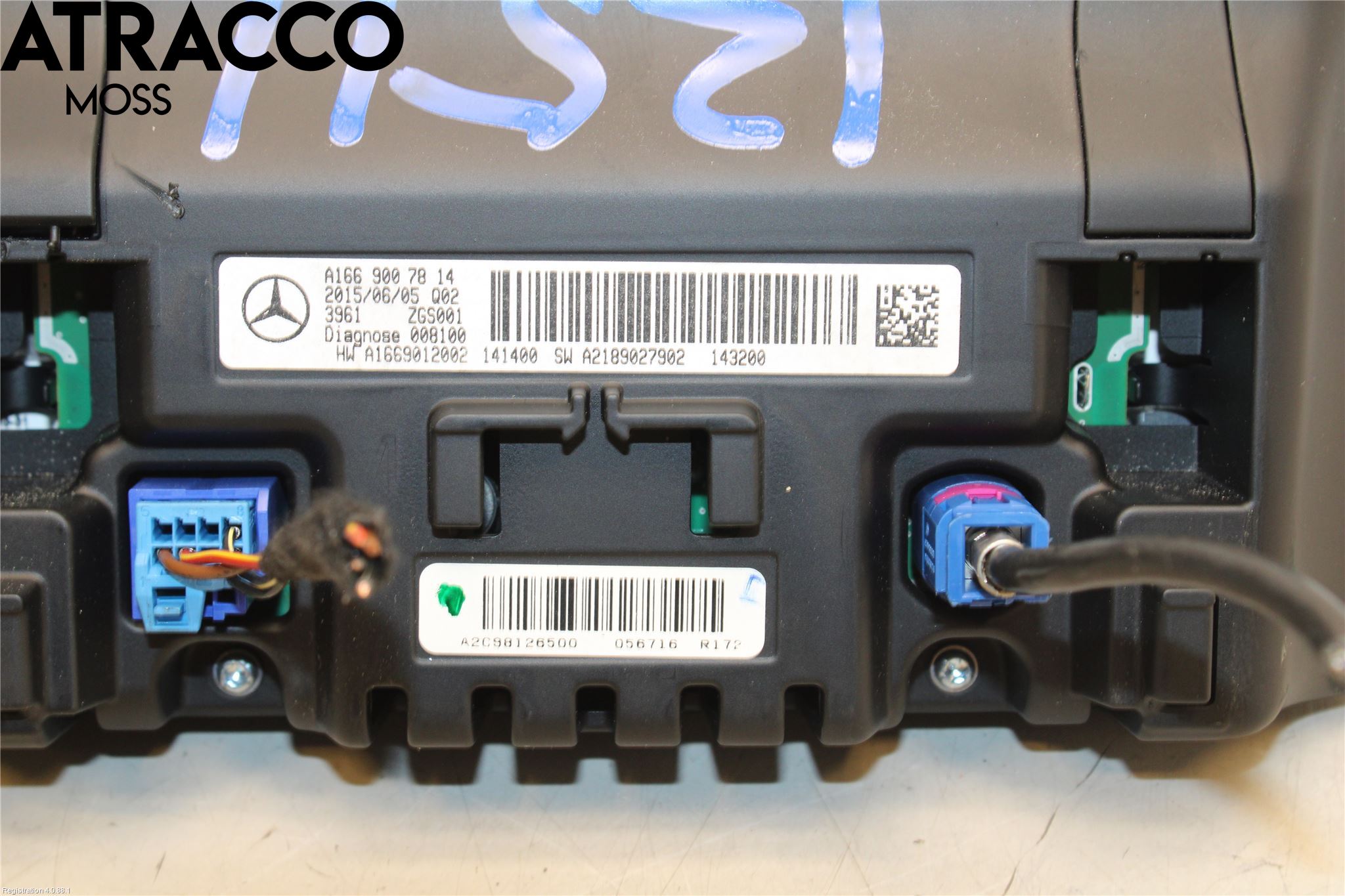 Mercedes-Benz MB B-KLASS (W246/W242) 12-19 Multifunktionsdisplay