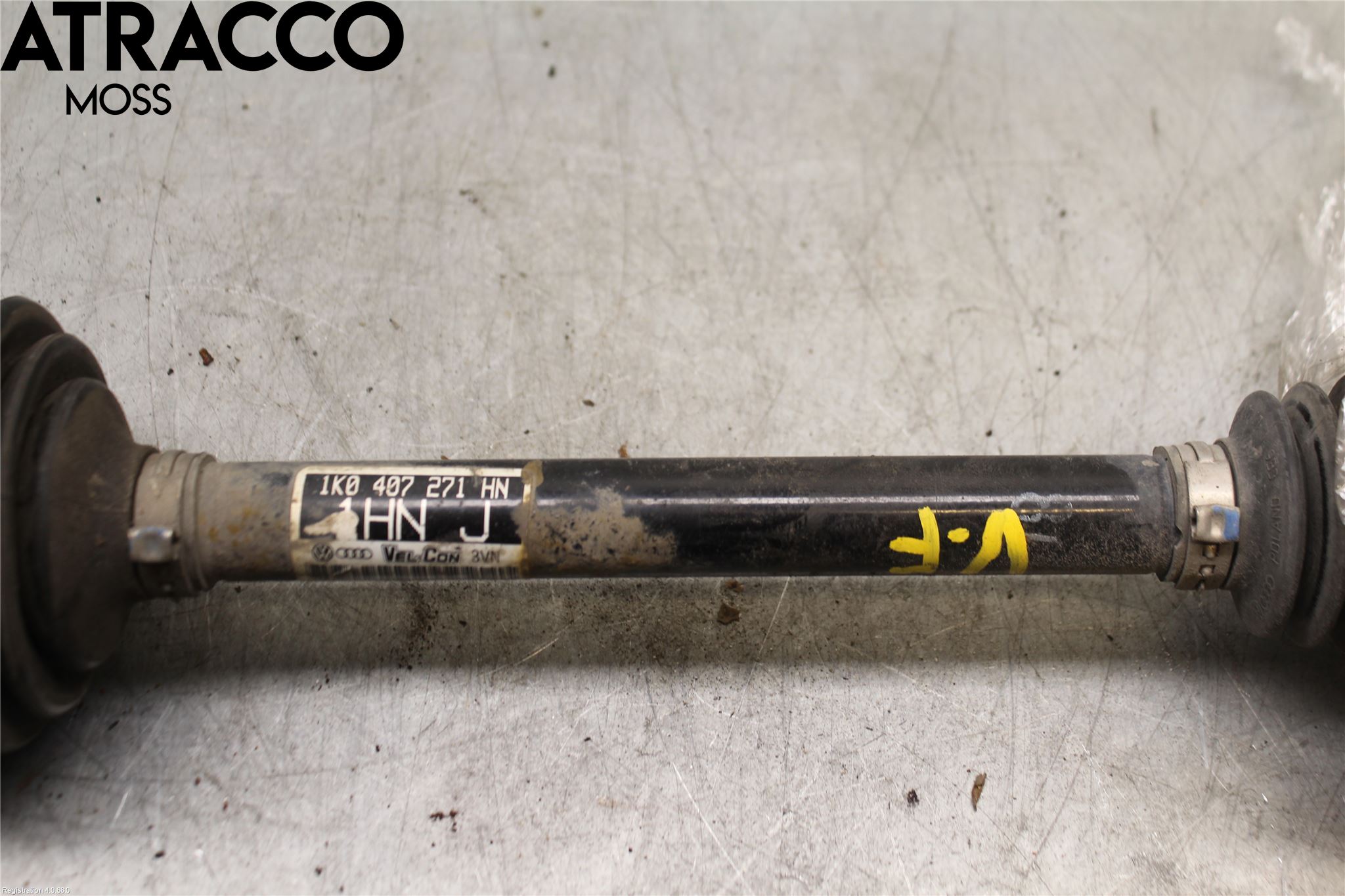 Volkswagen VW GOLF VI 09-13 Drivaksel Foran Kompl Venstre