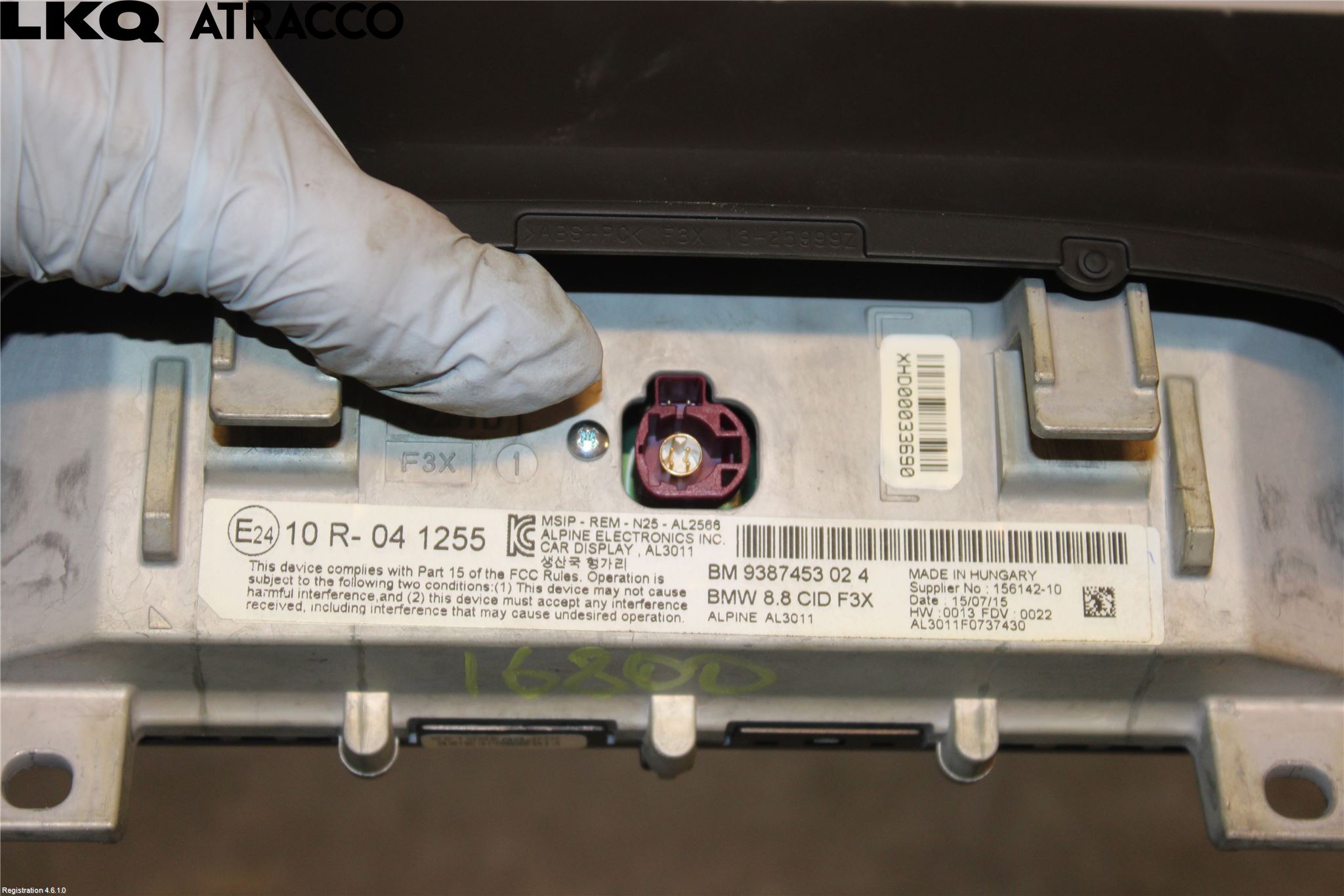 BMW 3 F30/F31/F80 12-19 Multifunktionsdisplay