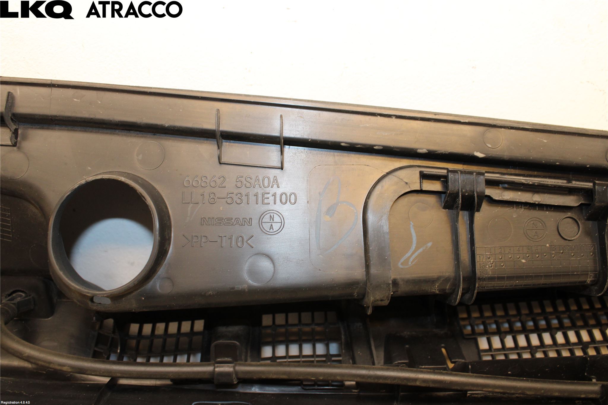 Nissan LEAF 18- Visker Deksel-Grill-Under Frr