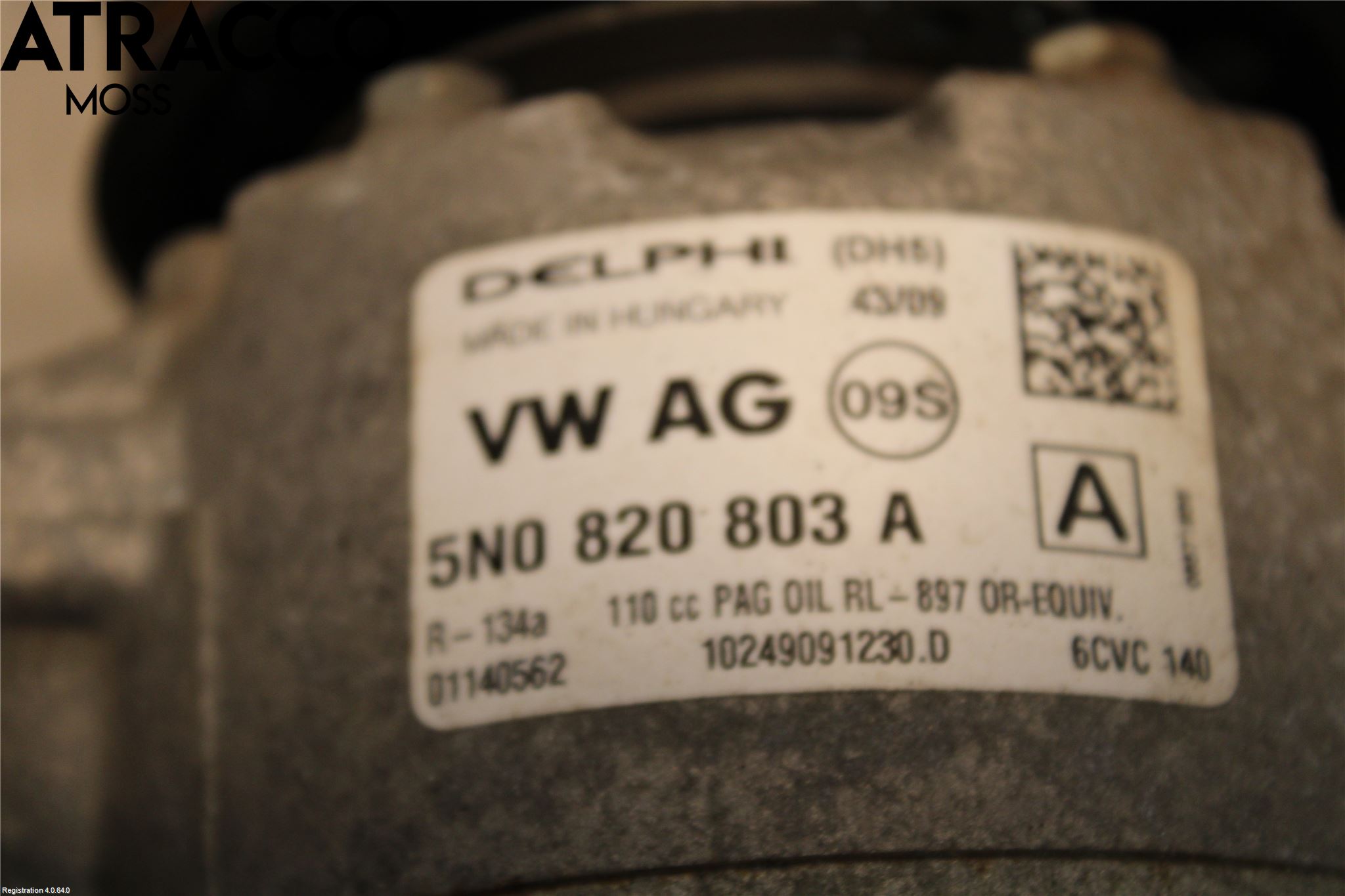 Volkswagen VW POLO 10-17 Varme Ac Kompressor