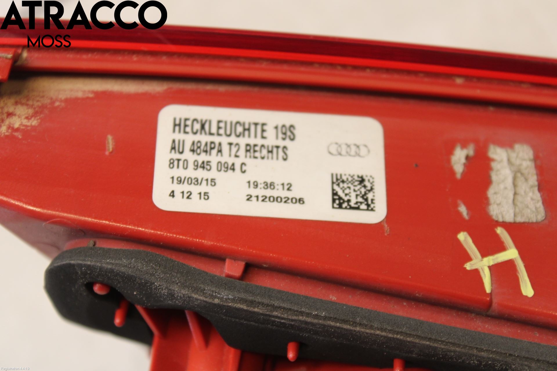 Audi A5 07-16 Baklykt Høyre  På Luke(Indre)