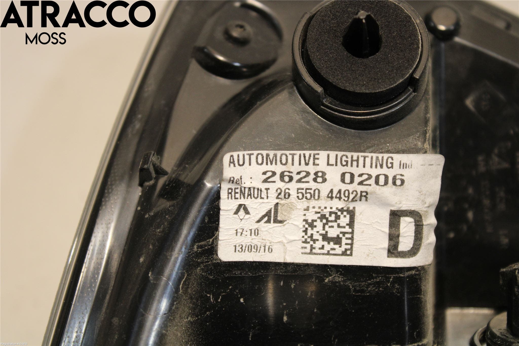 Renault ZOE/E-TECH 13- Baklykt Høyre