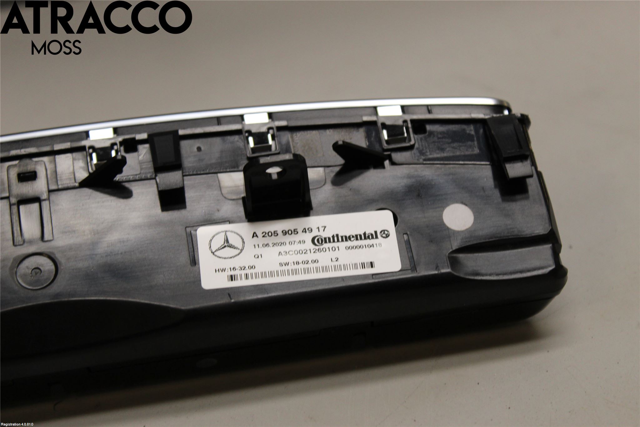 Mercedes-Benz MB EQC (N293) 20- Varme Ac Betjening-Display