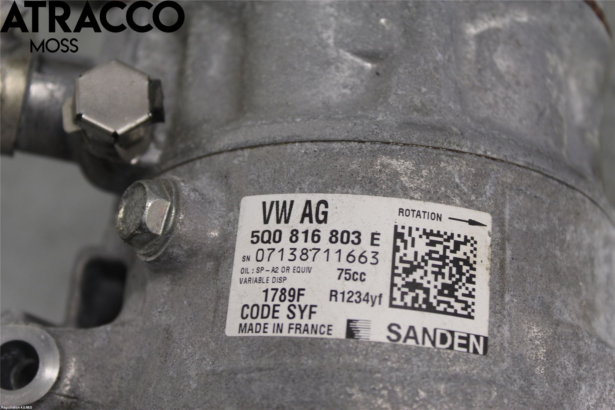 Audi A1/S1 11-18 Varme Ac Kompressor