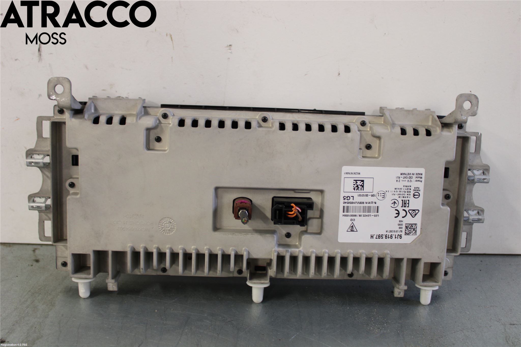 Porsche TAYCAN 20- Multifunktionsdisplay