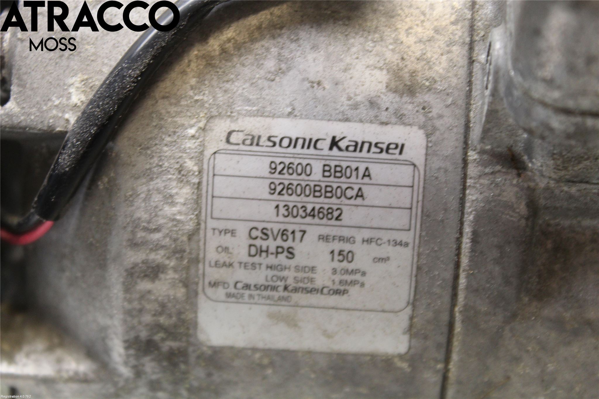 Nissan QASHQAI 10-14 Varme Ac Kompressor