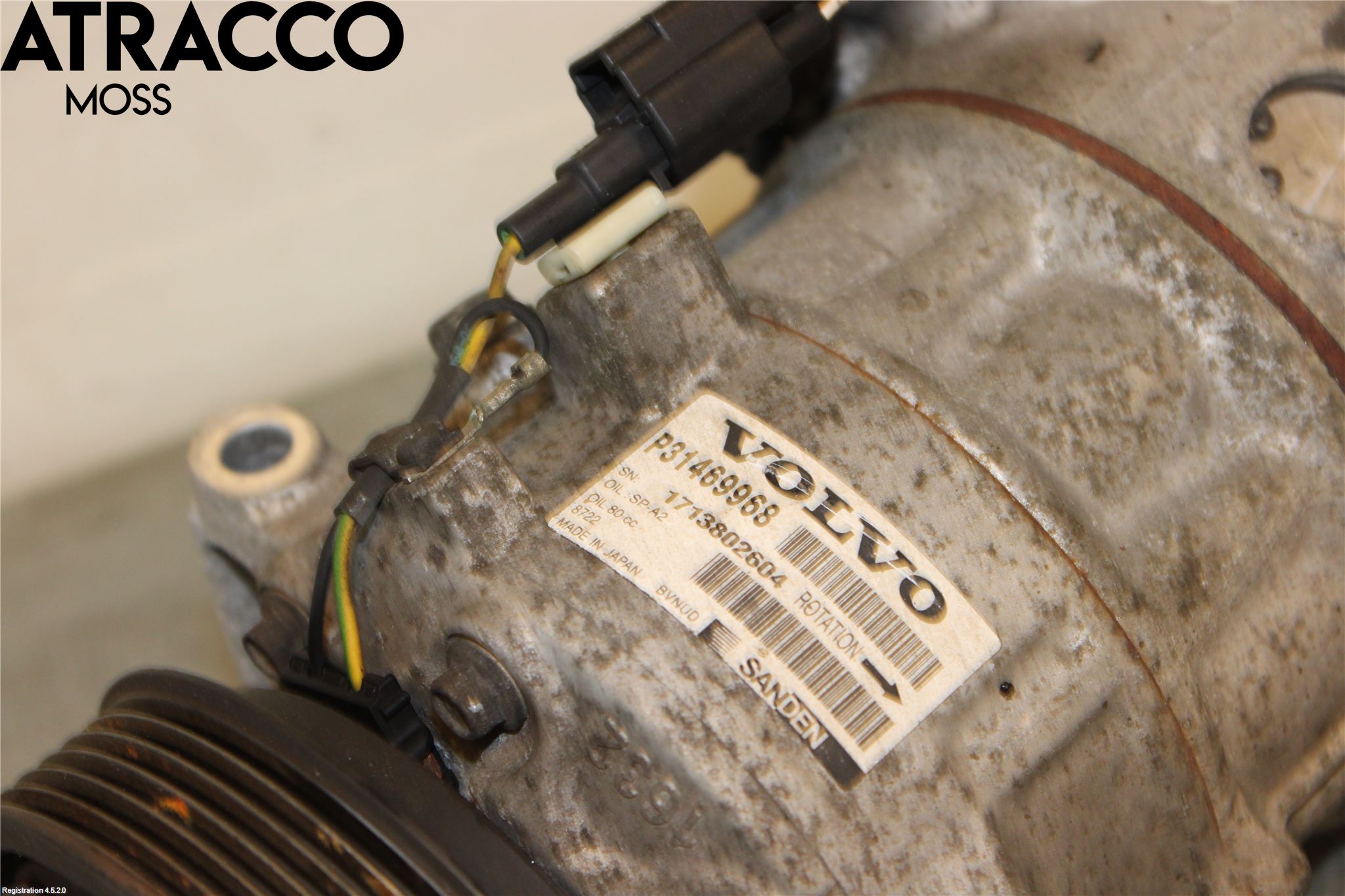 Volvo V70 14-16 Varme Ac Kompressor