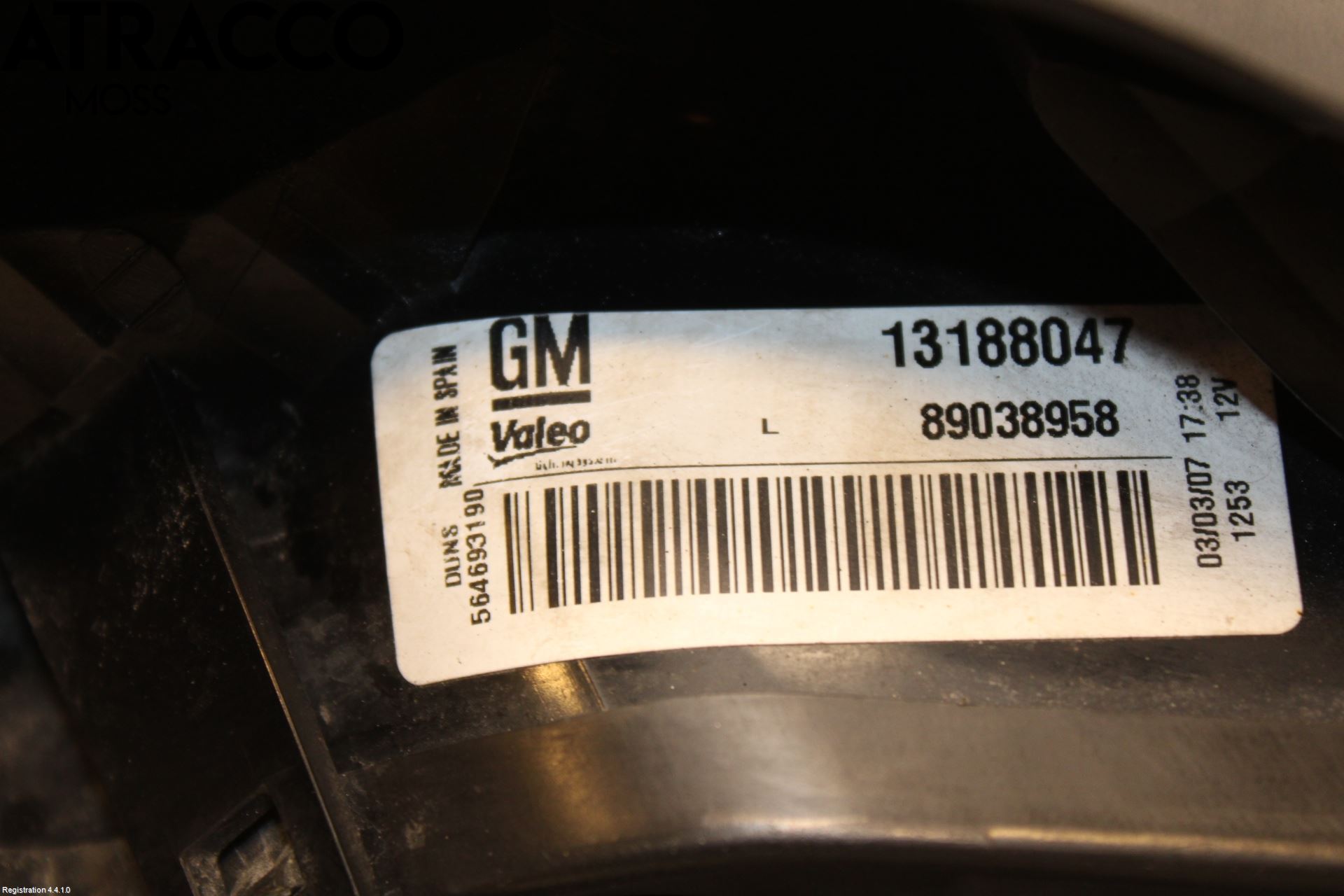 Opel CORSA D 07-14 Baklykt Venstre