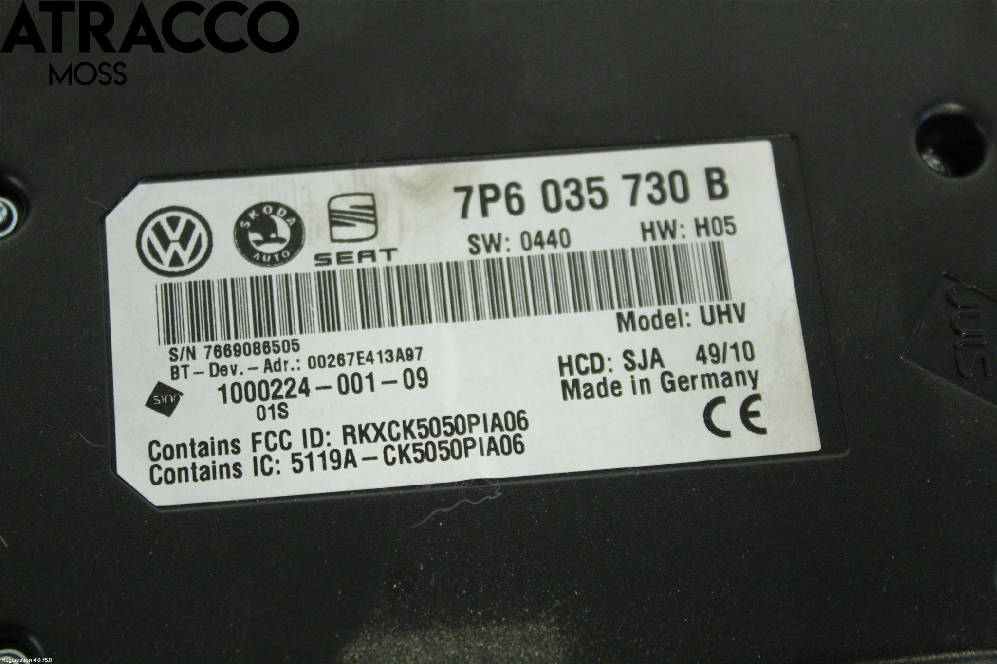 Volkswagen VW GOLF VI 09-13 Styreenhet Øvrig