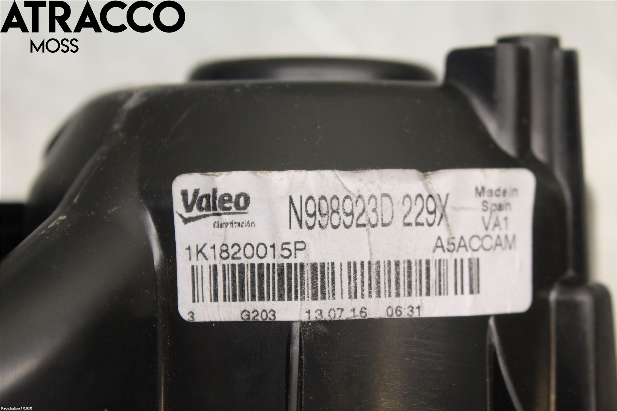 Volkswagen VW TOURAN 10-15 Varme Ac Varmeapparatvifte