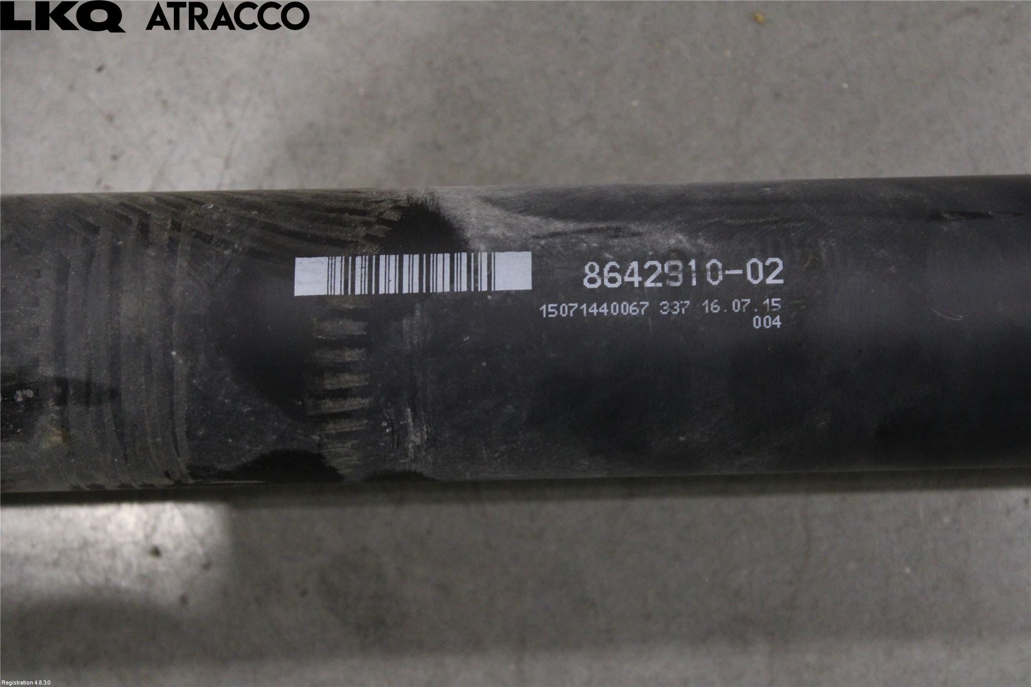 BMW 3 F30/F31/F80 12-19 Mellomaksel Kompl