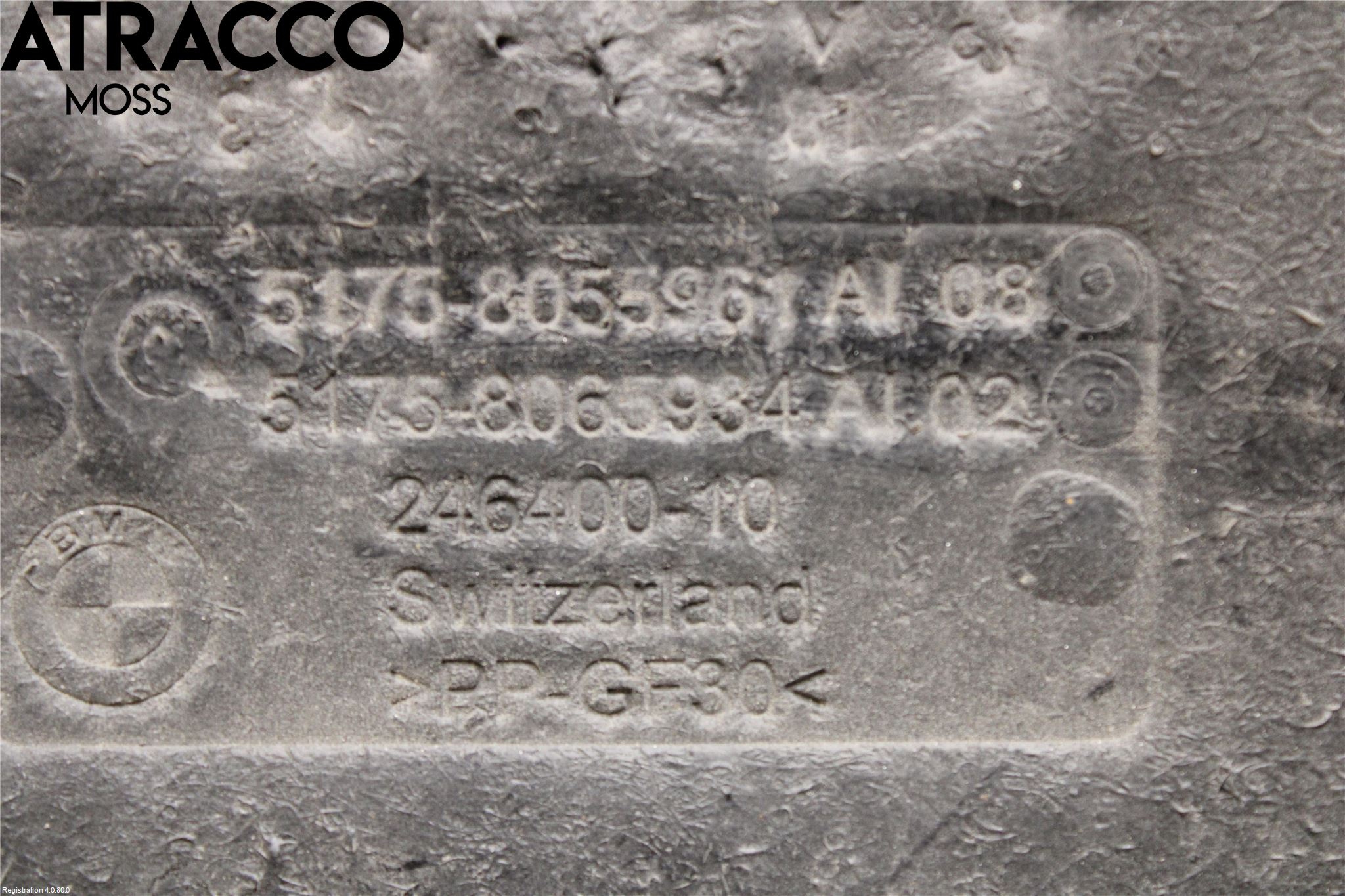 BMW 2 F22/F23/F87 Coupé/Cab 13-21 Bunnplate U Motor-Gear-Dørk