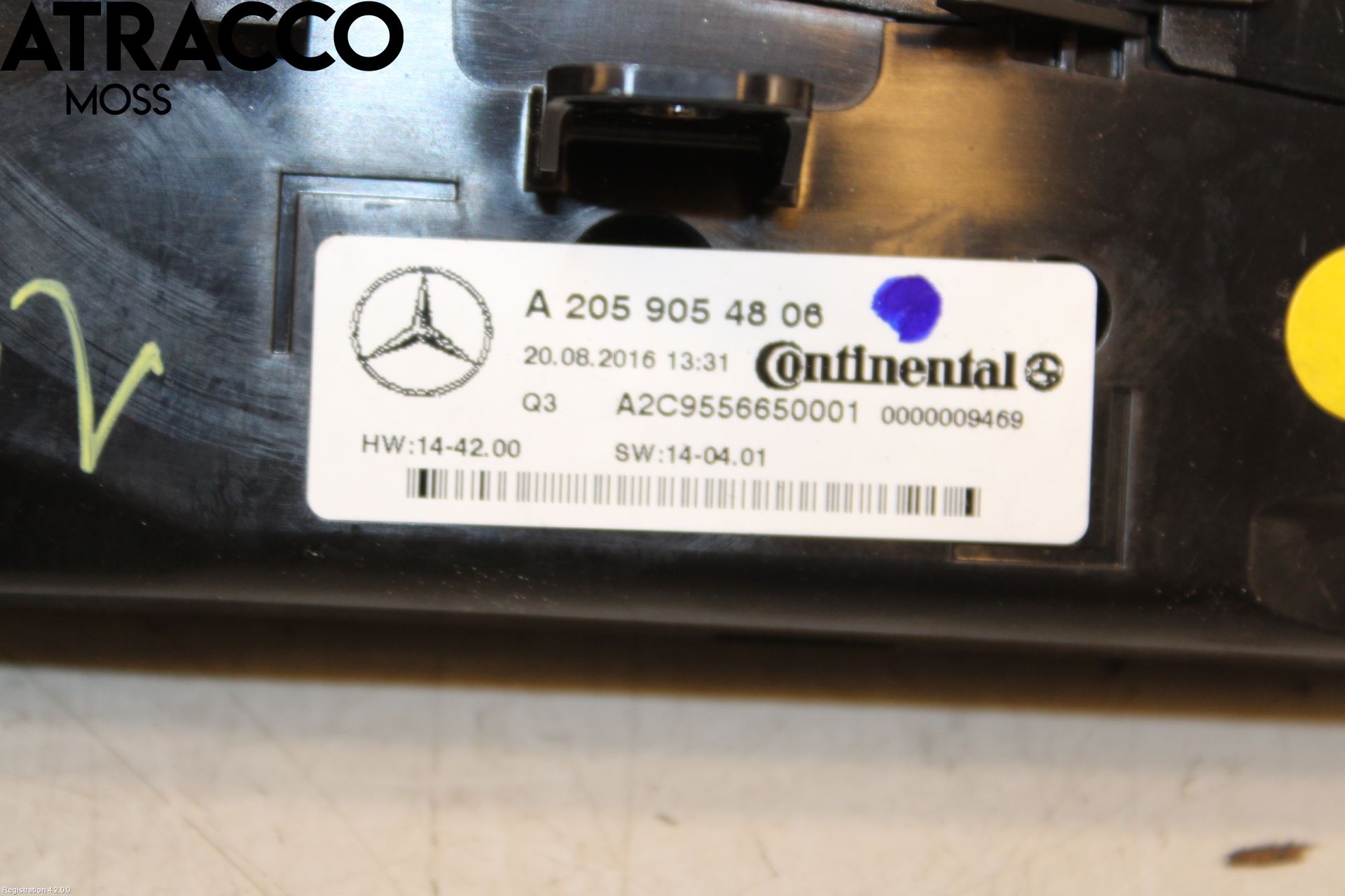 Mercedes-Benz MB C-KLASS (W205) 14-21 Varme Ac Betjening-Display