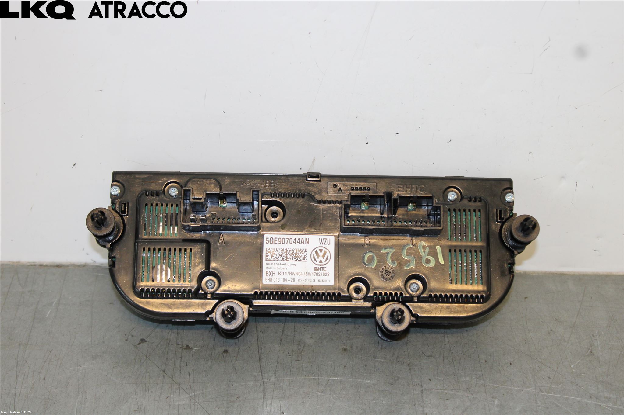 Volkswagen VW GOLF / E-GOLF VII 13-20 Varme Ac Betjening-Display