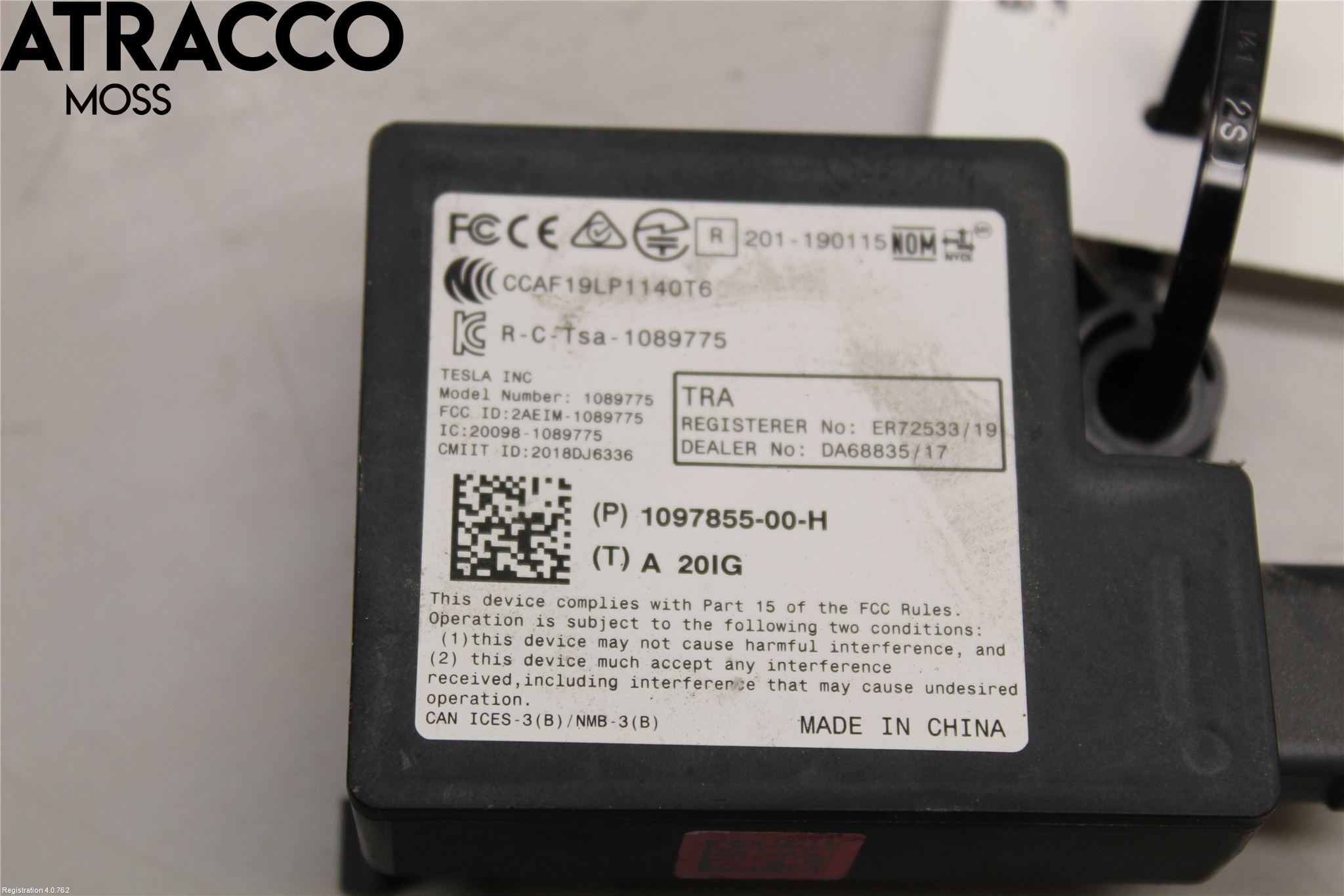 Tesla MODEL 3 17- Styreenhet Øvrig