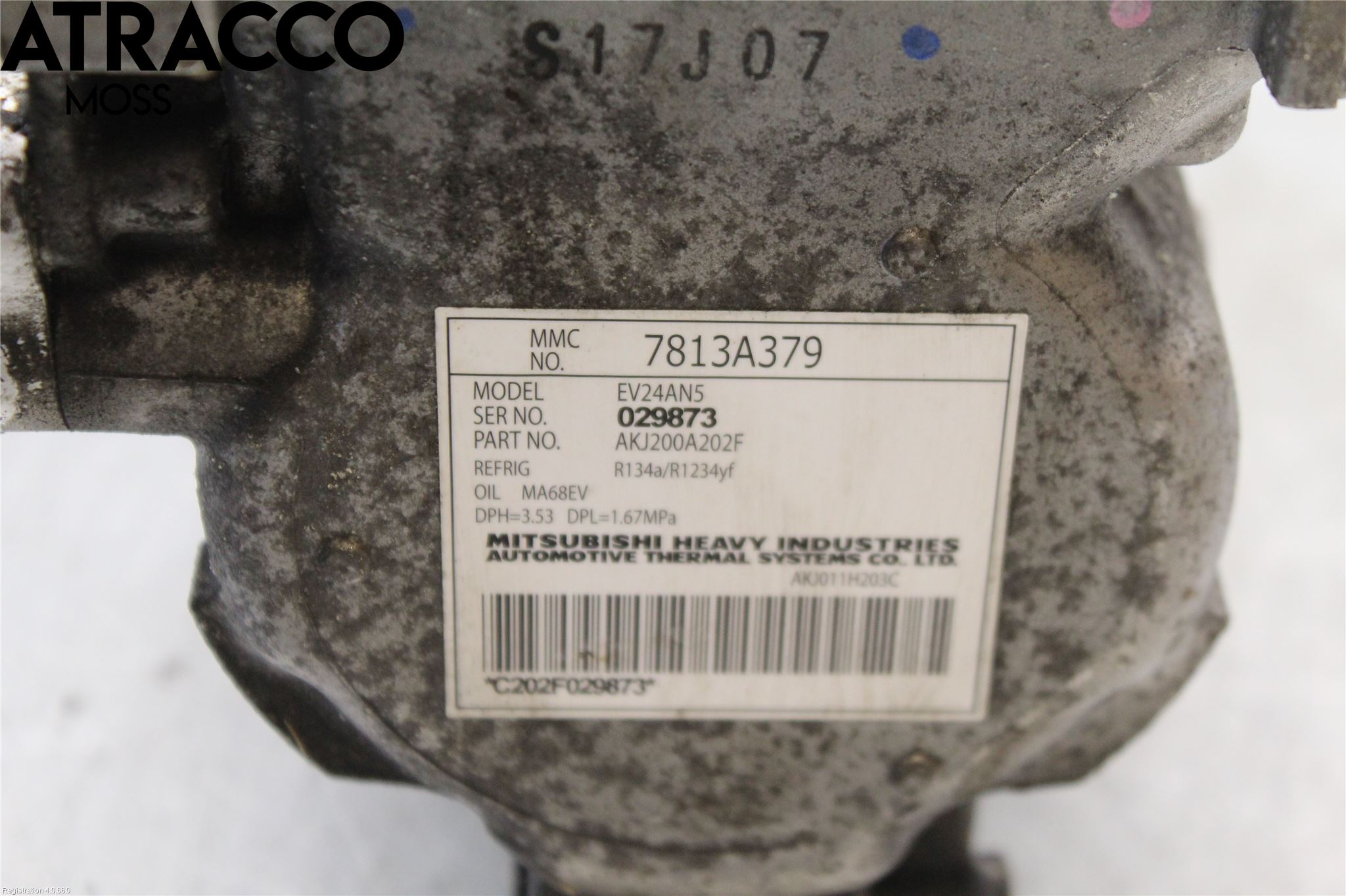 Mitsubishi OUTLANDER 13-21 Varme Ac Kompressor