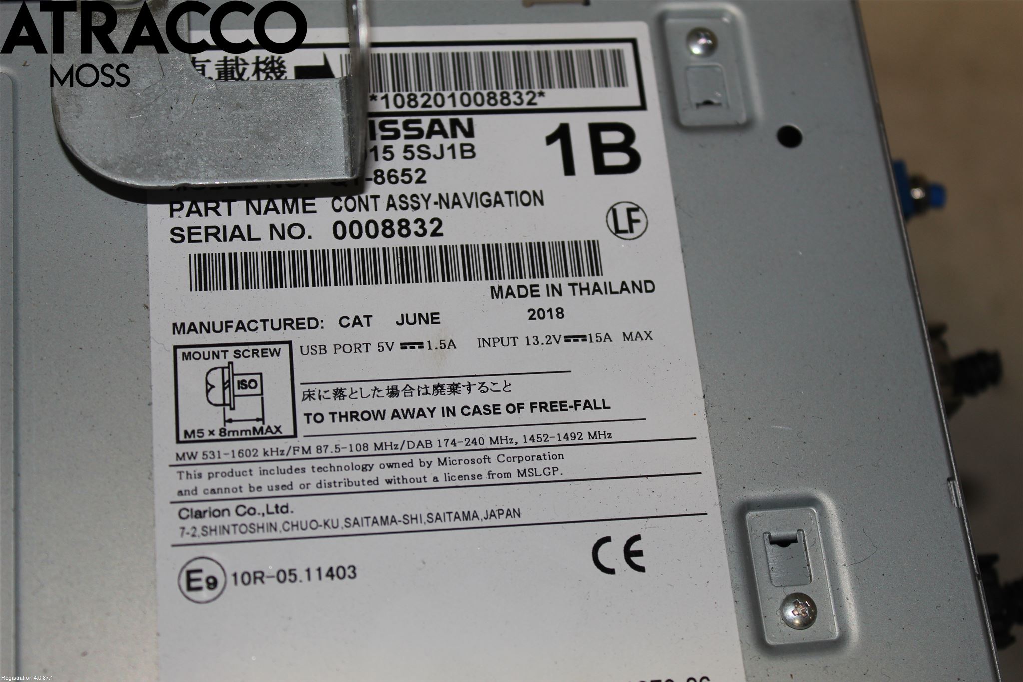 Nissan LEAF 18- Stereo Radio