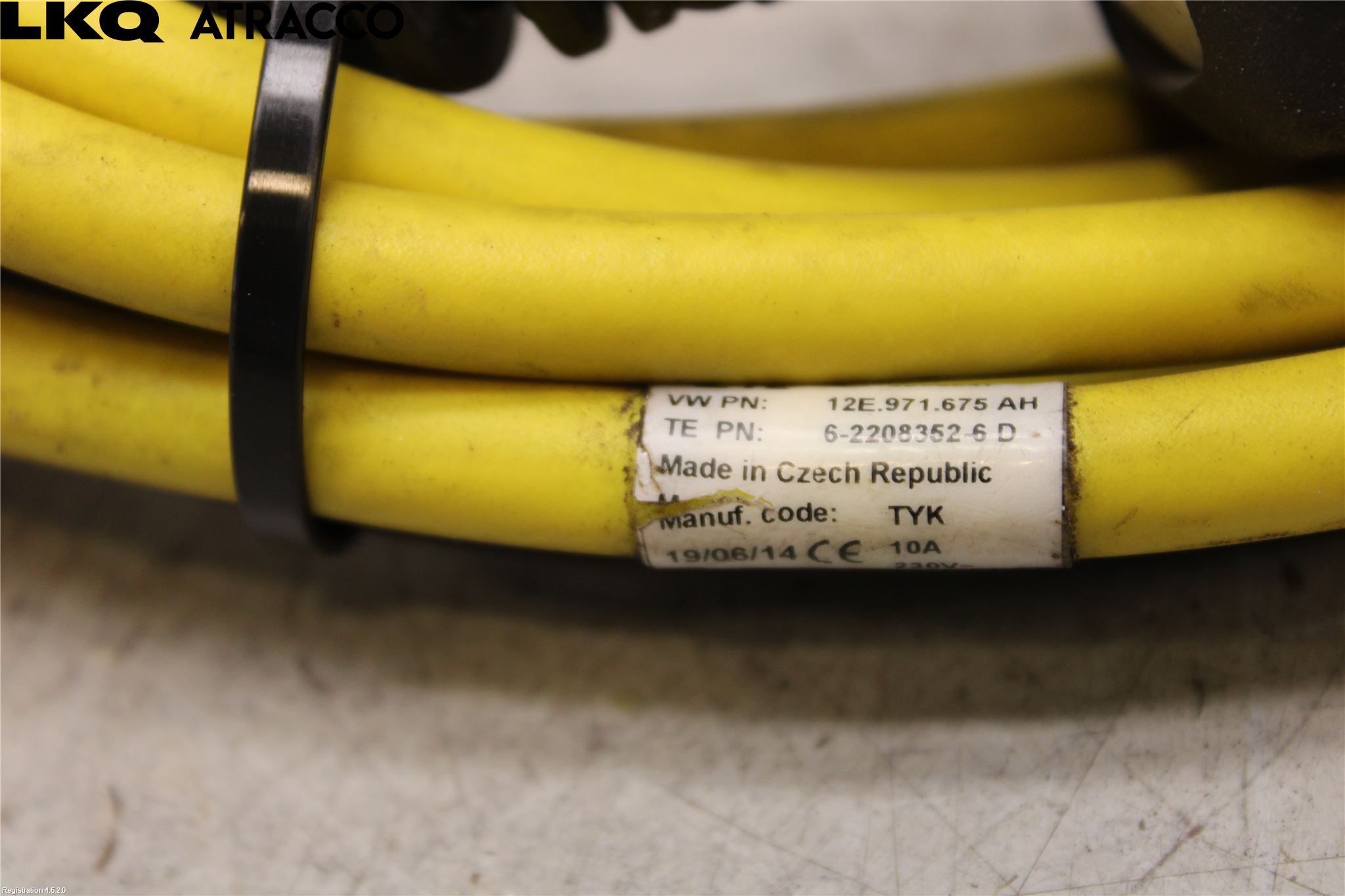 Volkswagen VW CADDY 16-20 Laddkabel Elbil