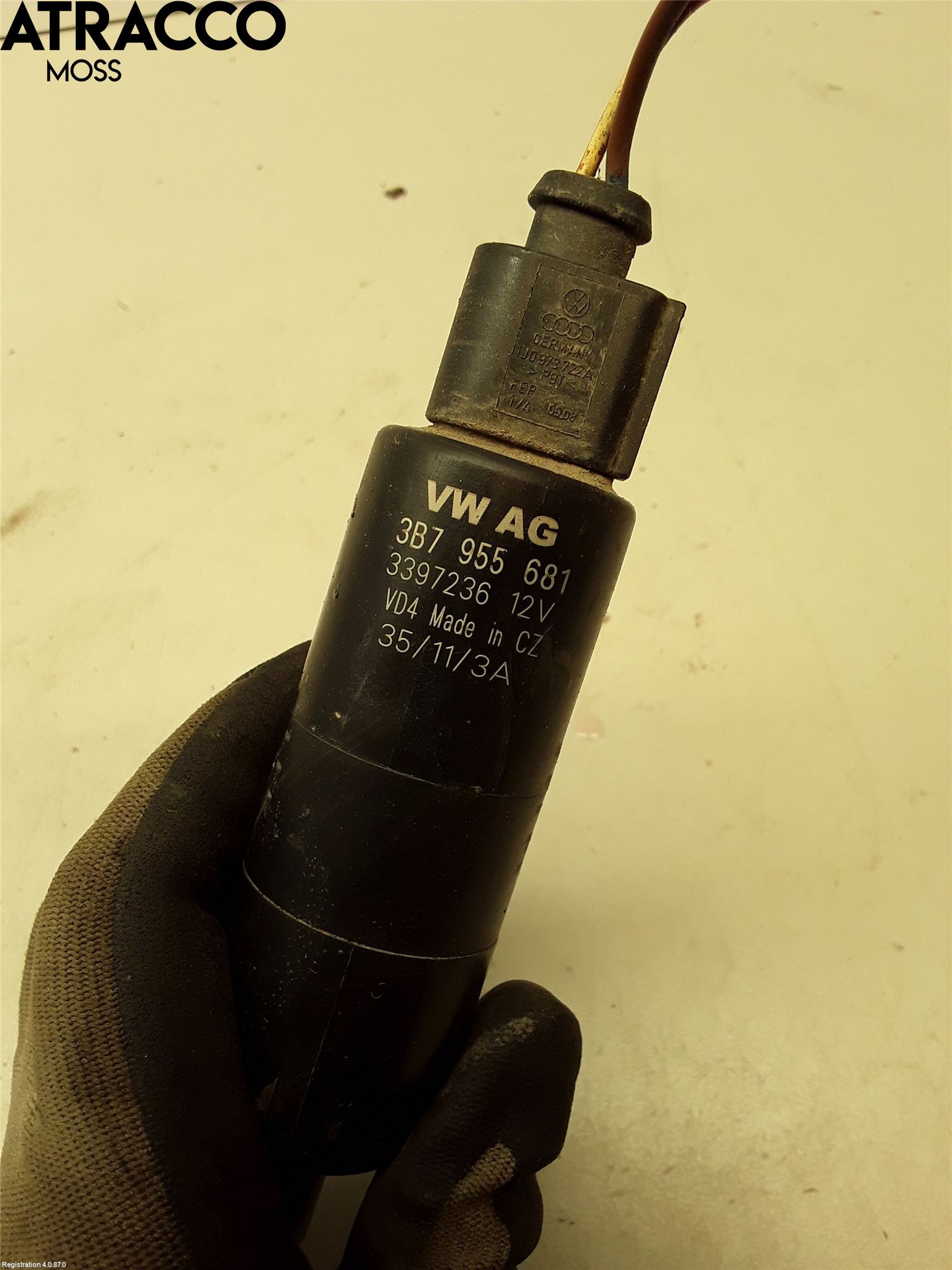 Volkswagen VW GOLF VI 09-13 Spylerpumpe Høytrykk