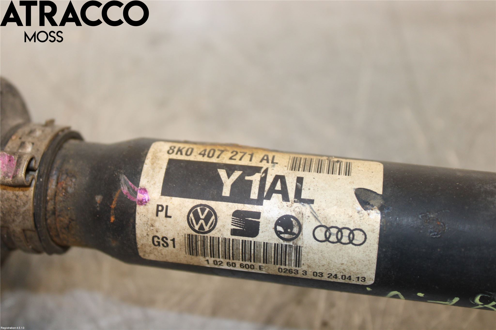 Audi A4 12-15 Drivaksel Foran Kompl Venstre