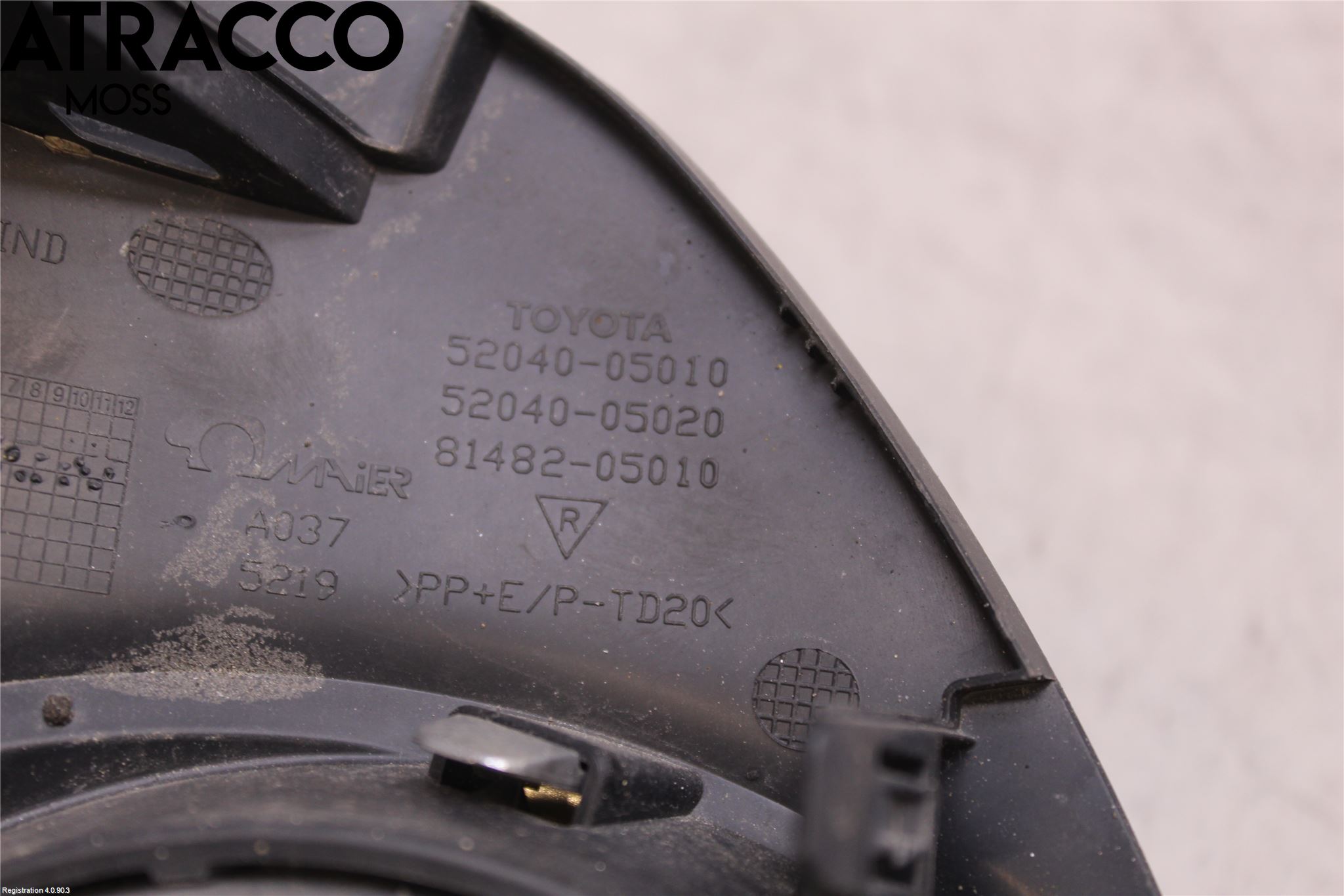 Toyota AVENSIS 09-15 Frontlykt Kurve-Tåkelys Ramme