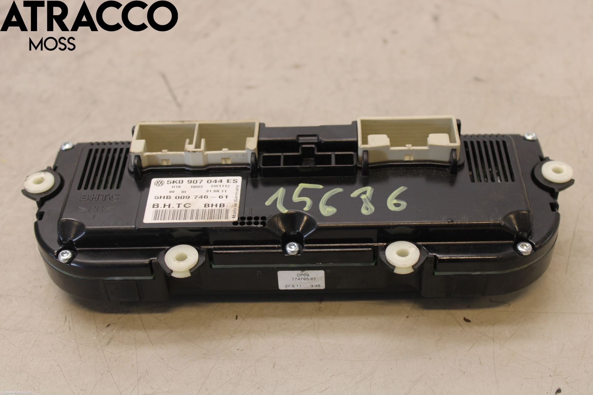 Volkswagen VW GOLF VI 09-13 Varme Ac Betjening-Display