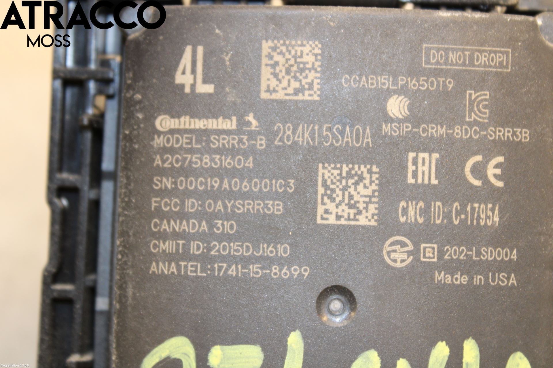 Nissan LEAF 18- Styreenhet Parkering