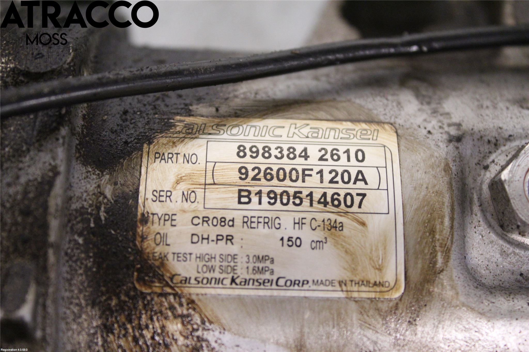 Isuzu D-MAX Varme Ac Kompressor