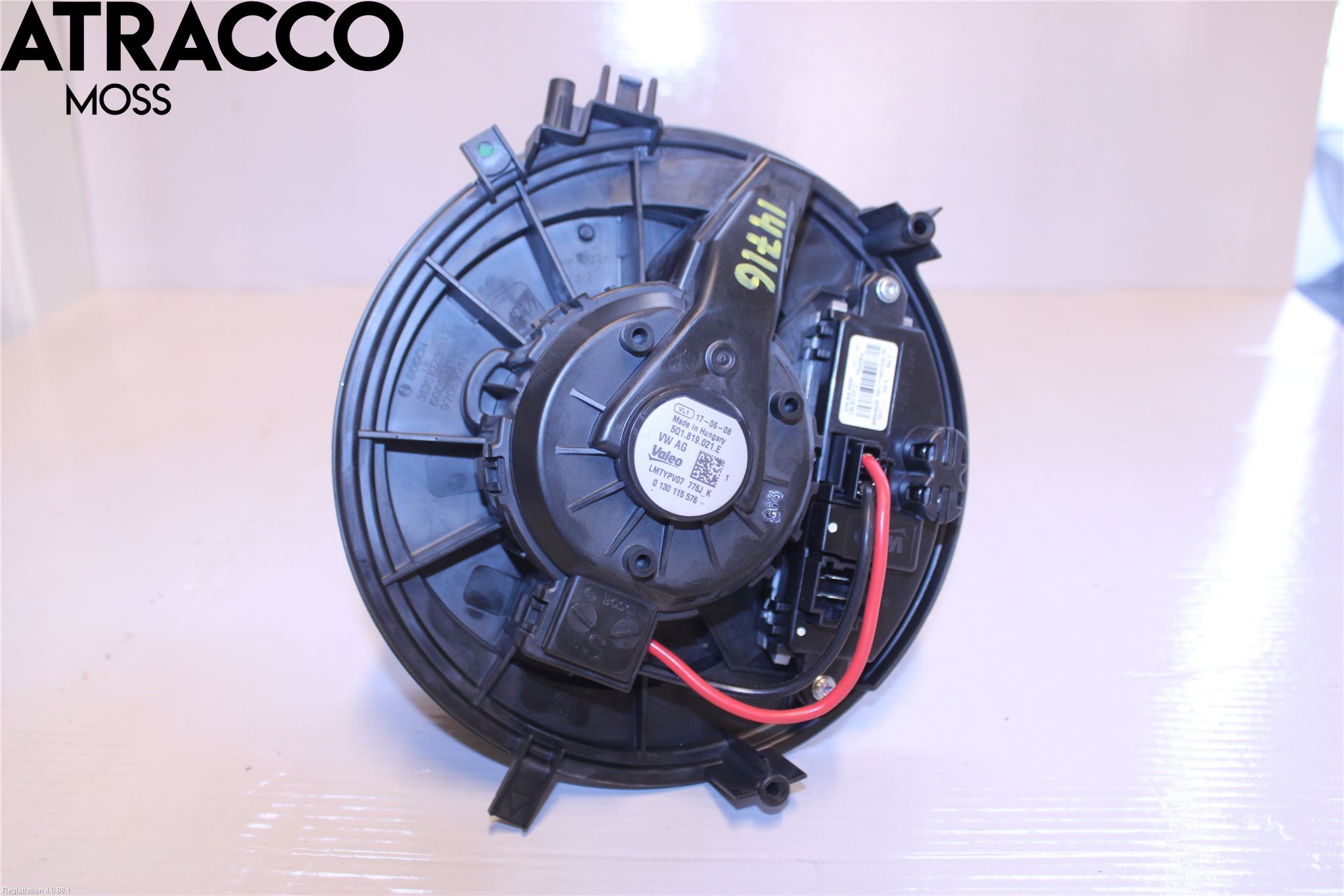 Volkswagen VW GOLF / E-GOLF VII 13-20 Varme Ac Varmeapparatvifte